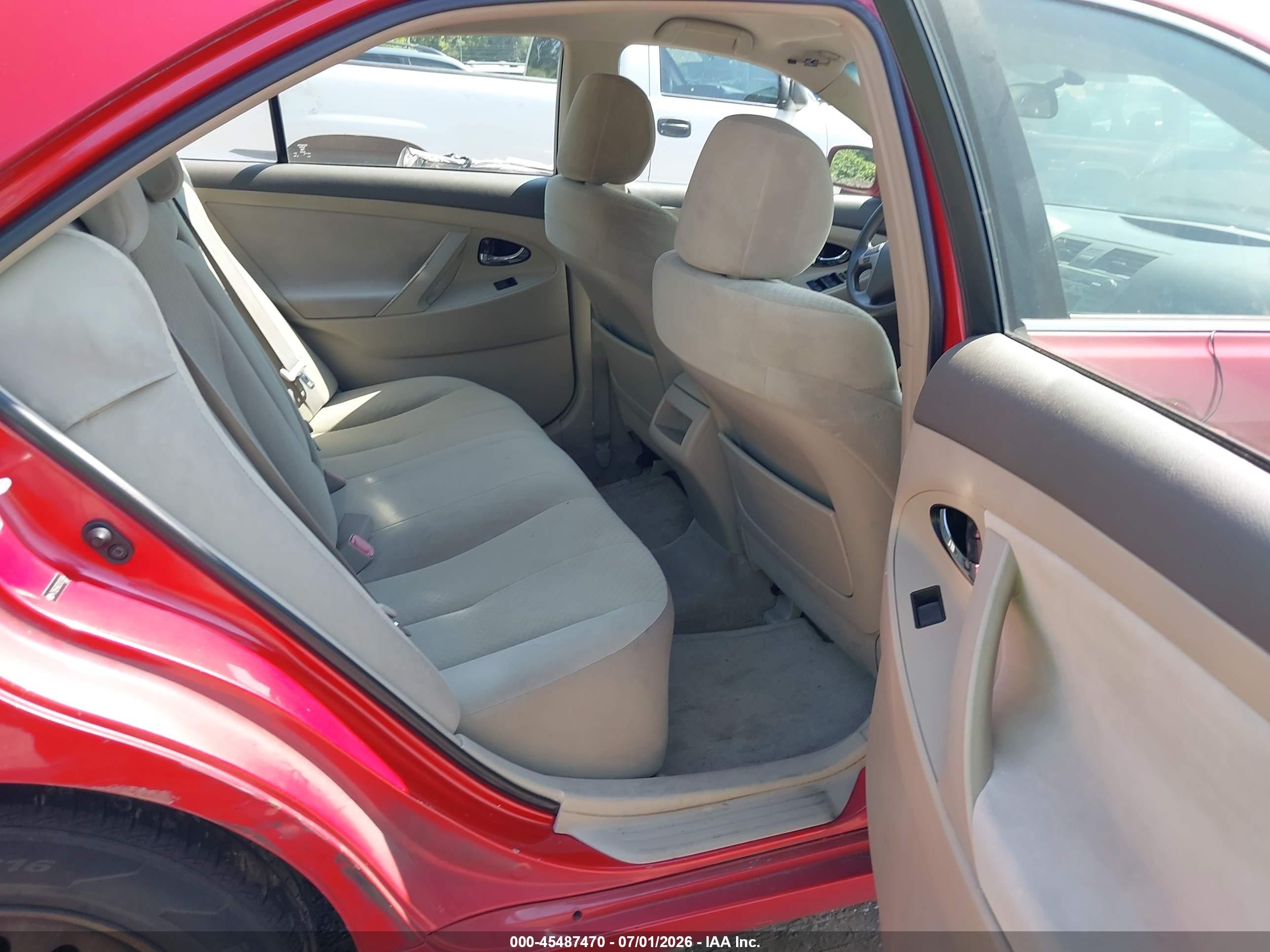 2007 Toyota Camry Le Красный vin: 4T1BE46K37U175898
