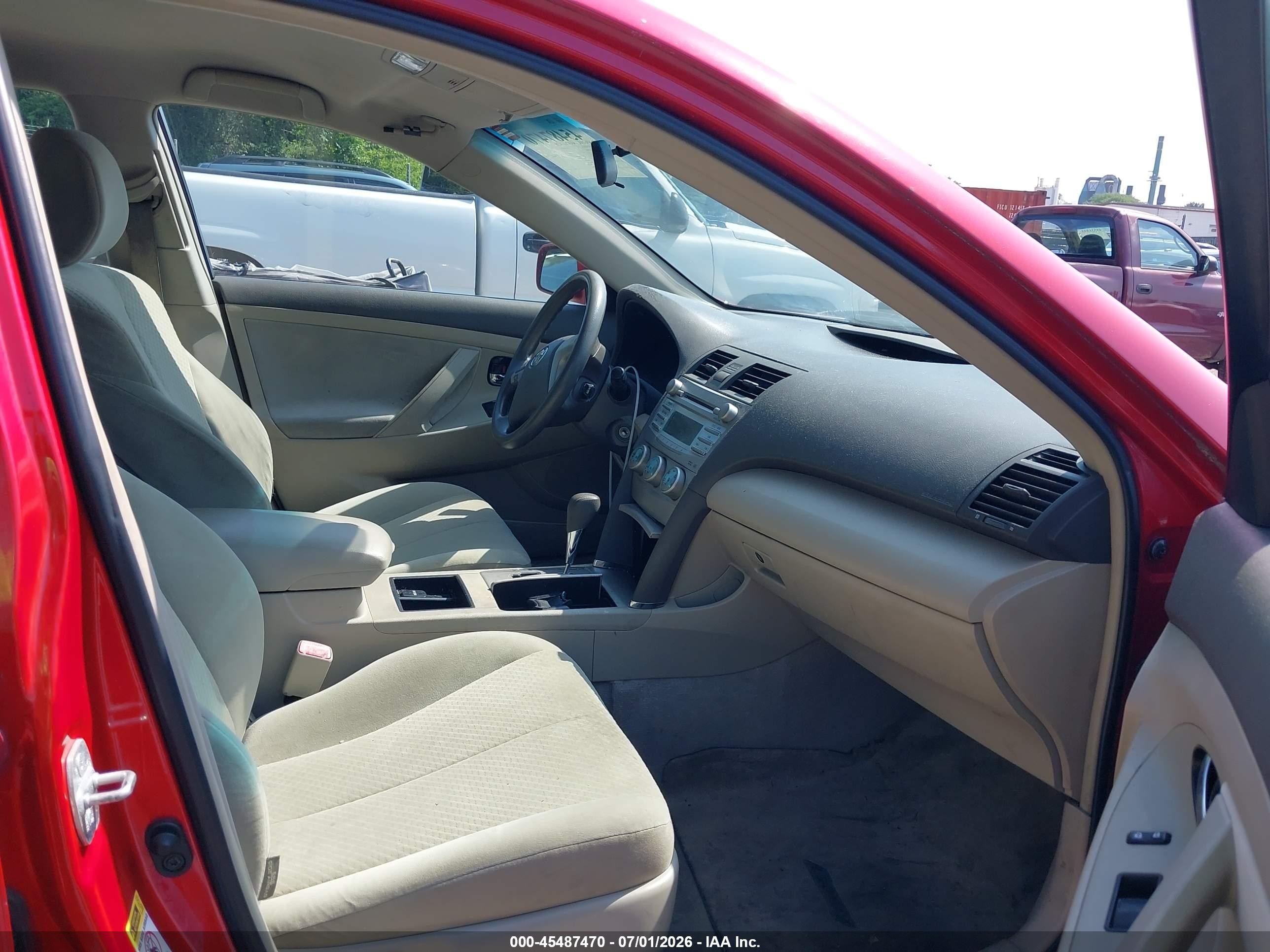 2007 Toyota Camry Le Красный vin: 4T1BE46K37U175898