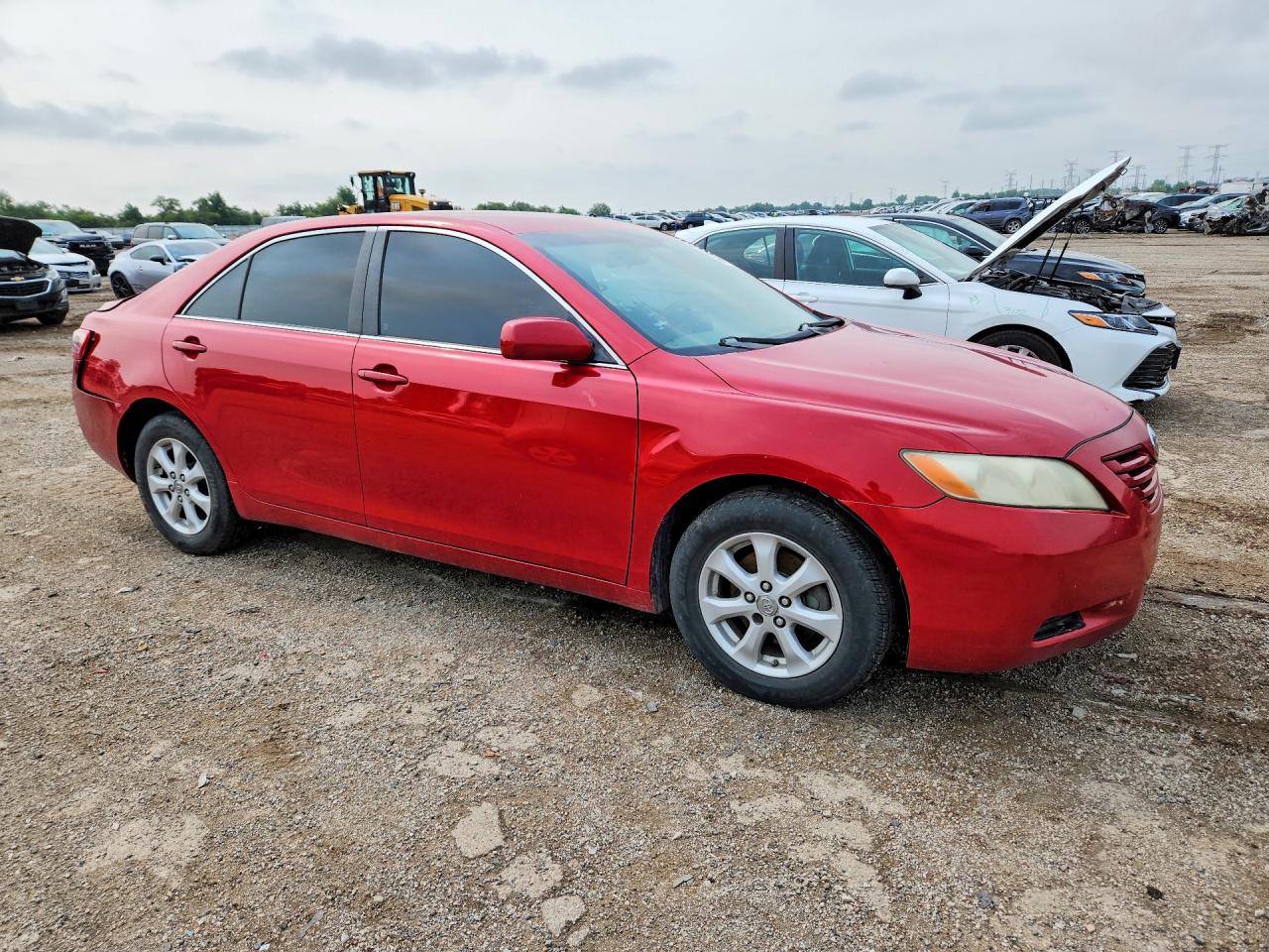2007 Toyota Camry Le Red vin: 4T1BE46K37U178249