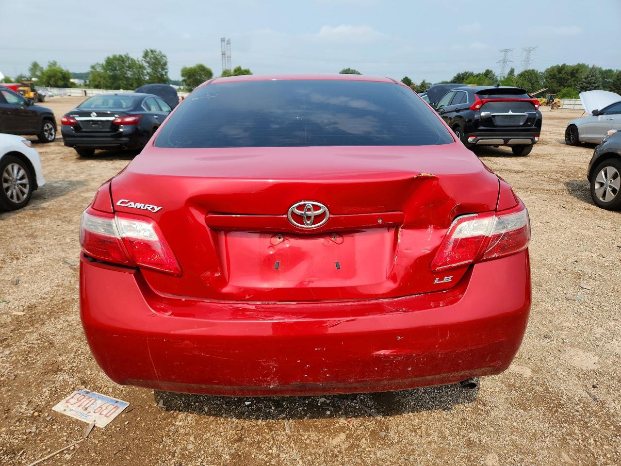 2007 Toyota Camry Le Red vin: 4T1BE46K37U178249