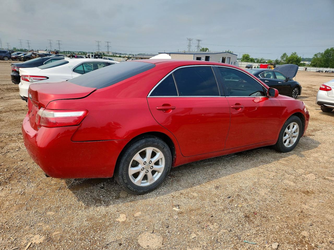 2007 Toyota Camry Le Red vin: 4T1BE46K37U178249
