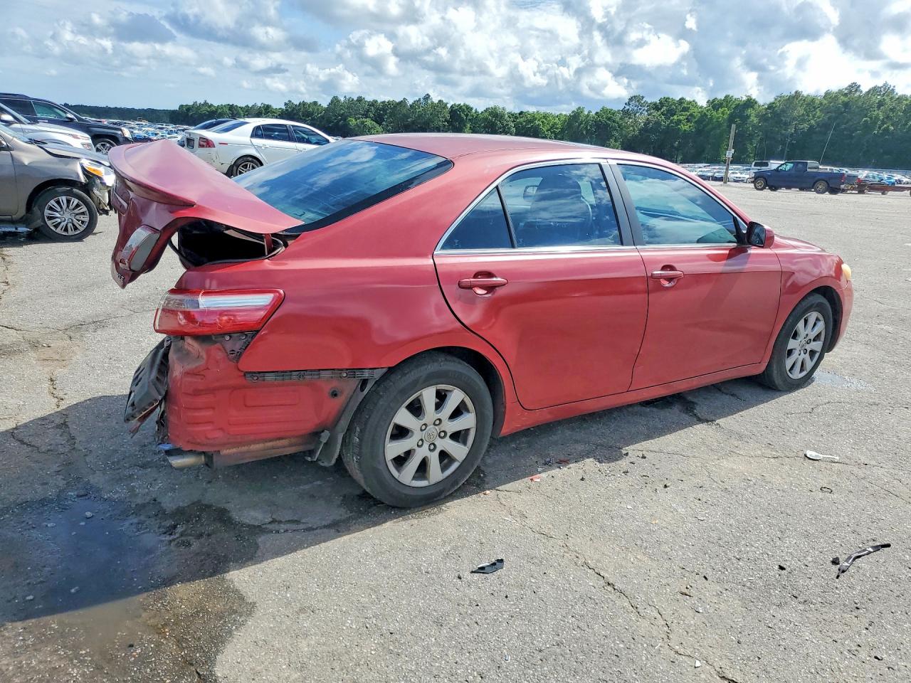 2007 Toyota Camry Xle Red vin: 4T1BE46K37U192345