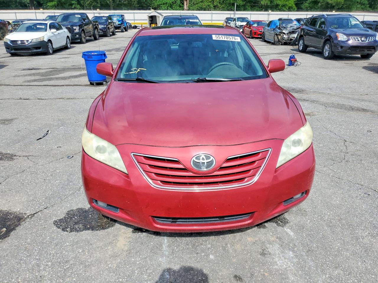 2007 Toyota Camry Xle Red vin: 4T1BE46K37U192345
