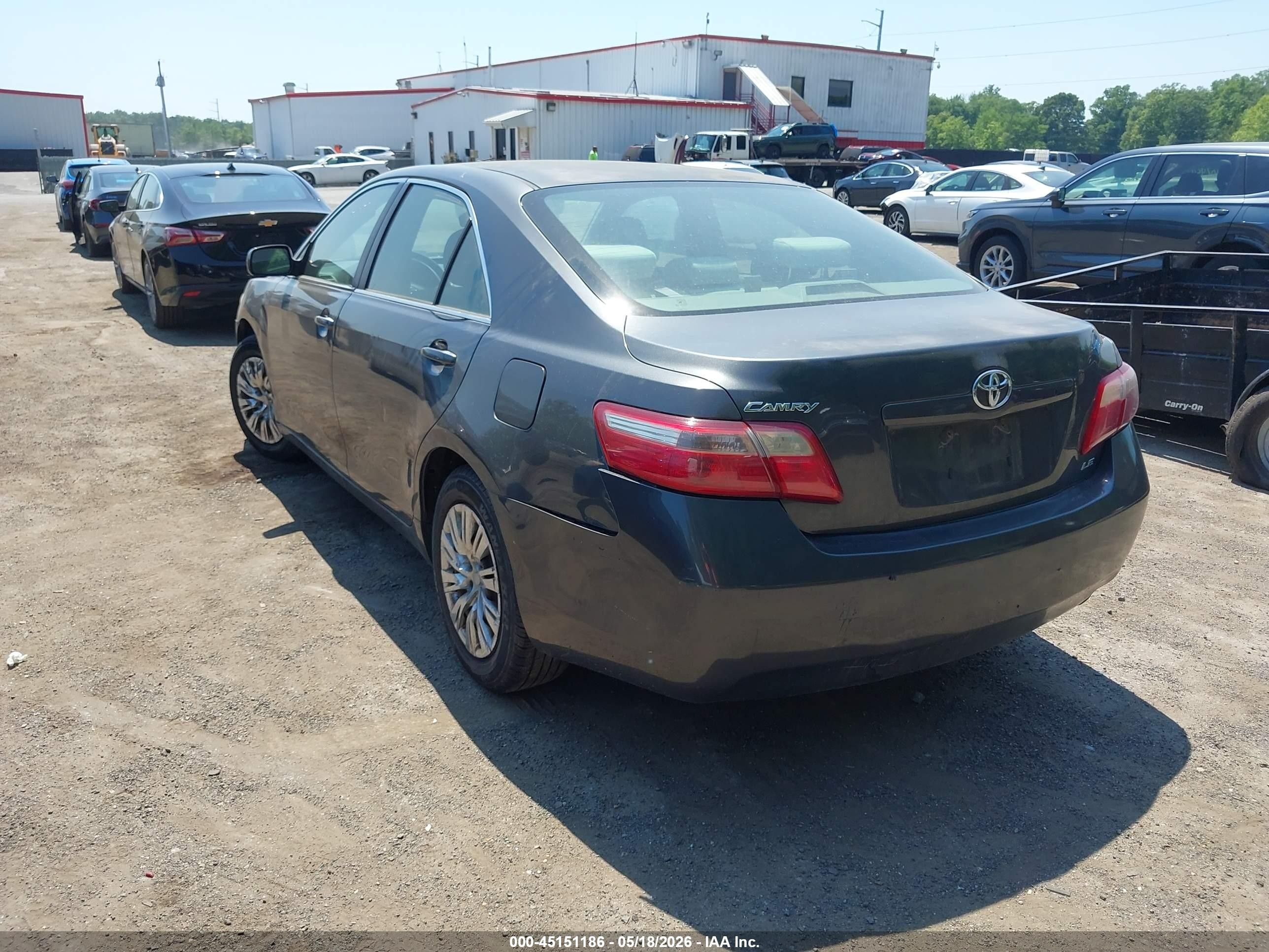 2007 Toyota Camry Le Gray vin: 4T1BE46K37U508276
