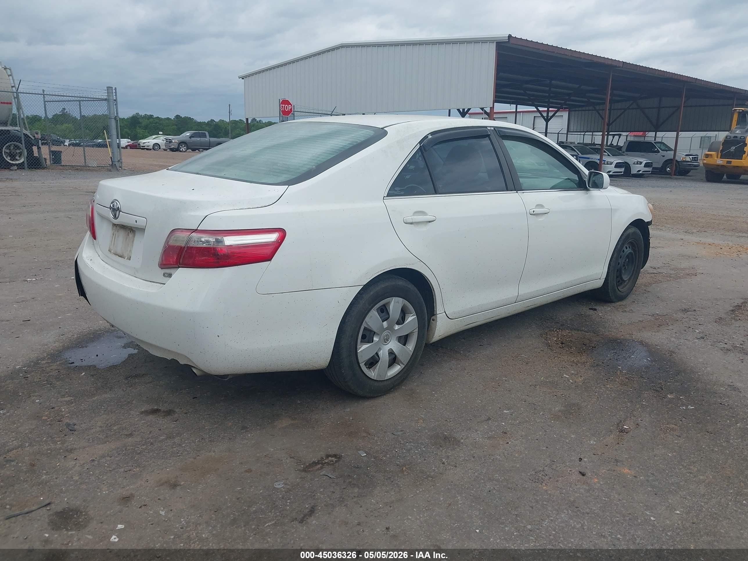 2007 Toyota Camry Ce White vin: 4T1BE46K37U511775