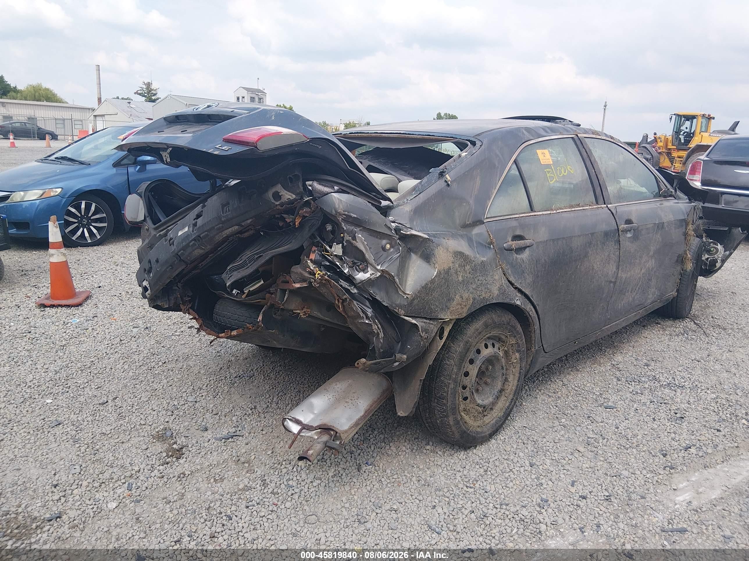 2007 Toyota Camry Le Gray vin: 4T1BE46K37U523196
