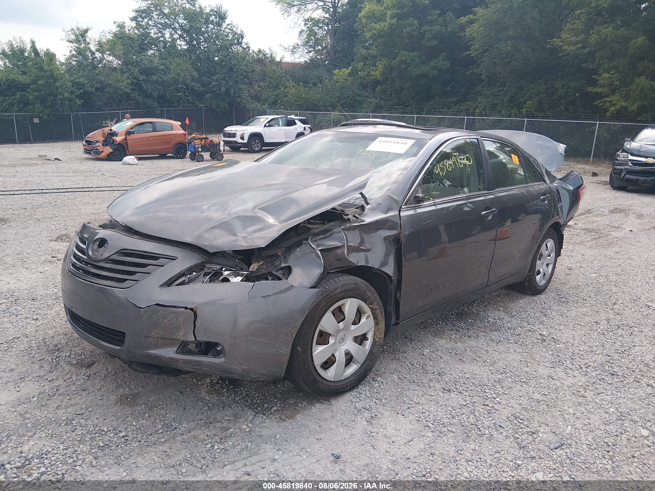 2007 Toyota Camry Le Gray vin: 4T1BE46K37U523196