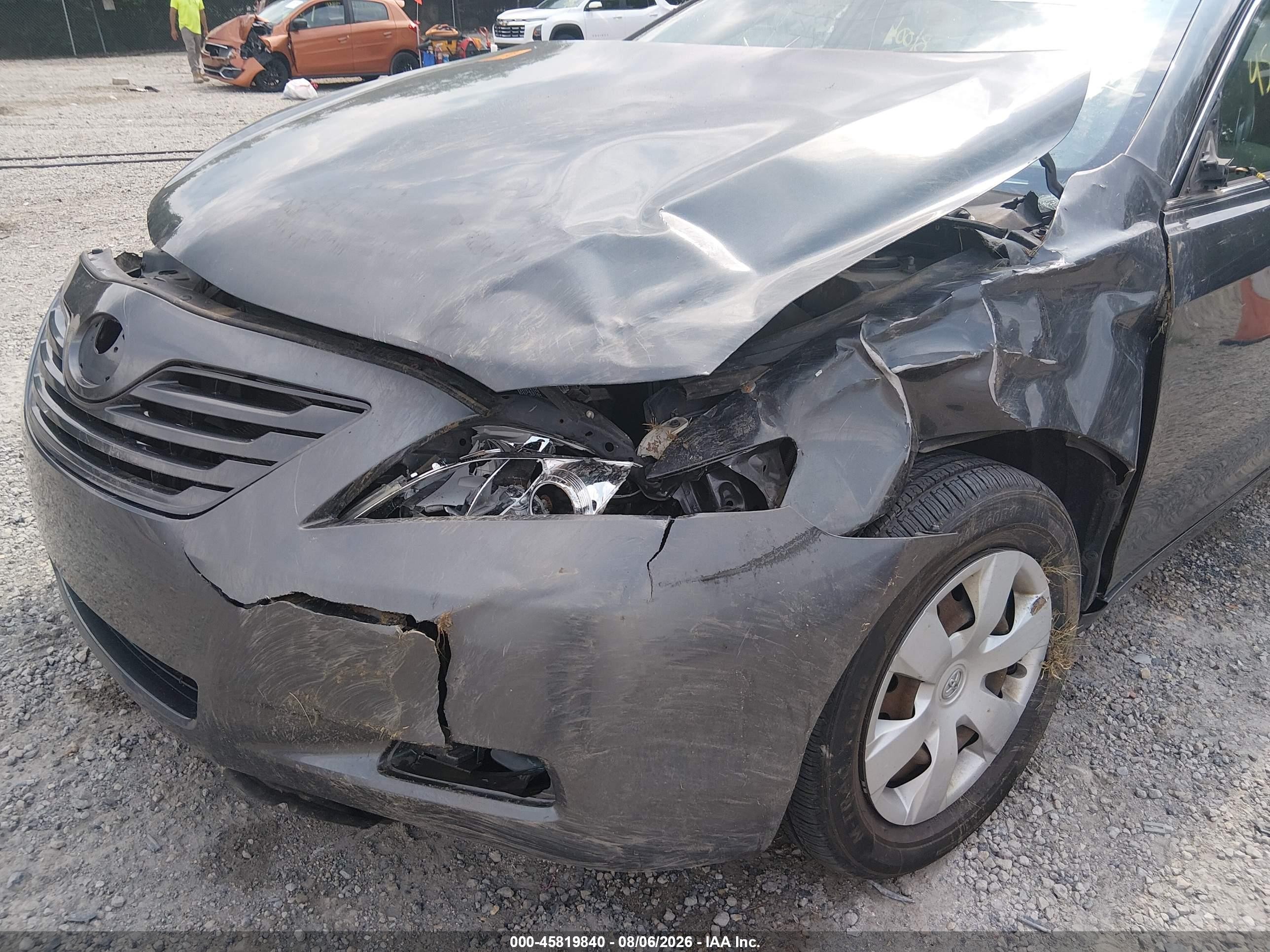 2007 Toyota Camry Le Gray vin: 4T1BE46K37U523196