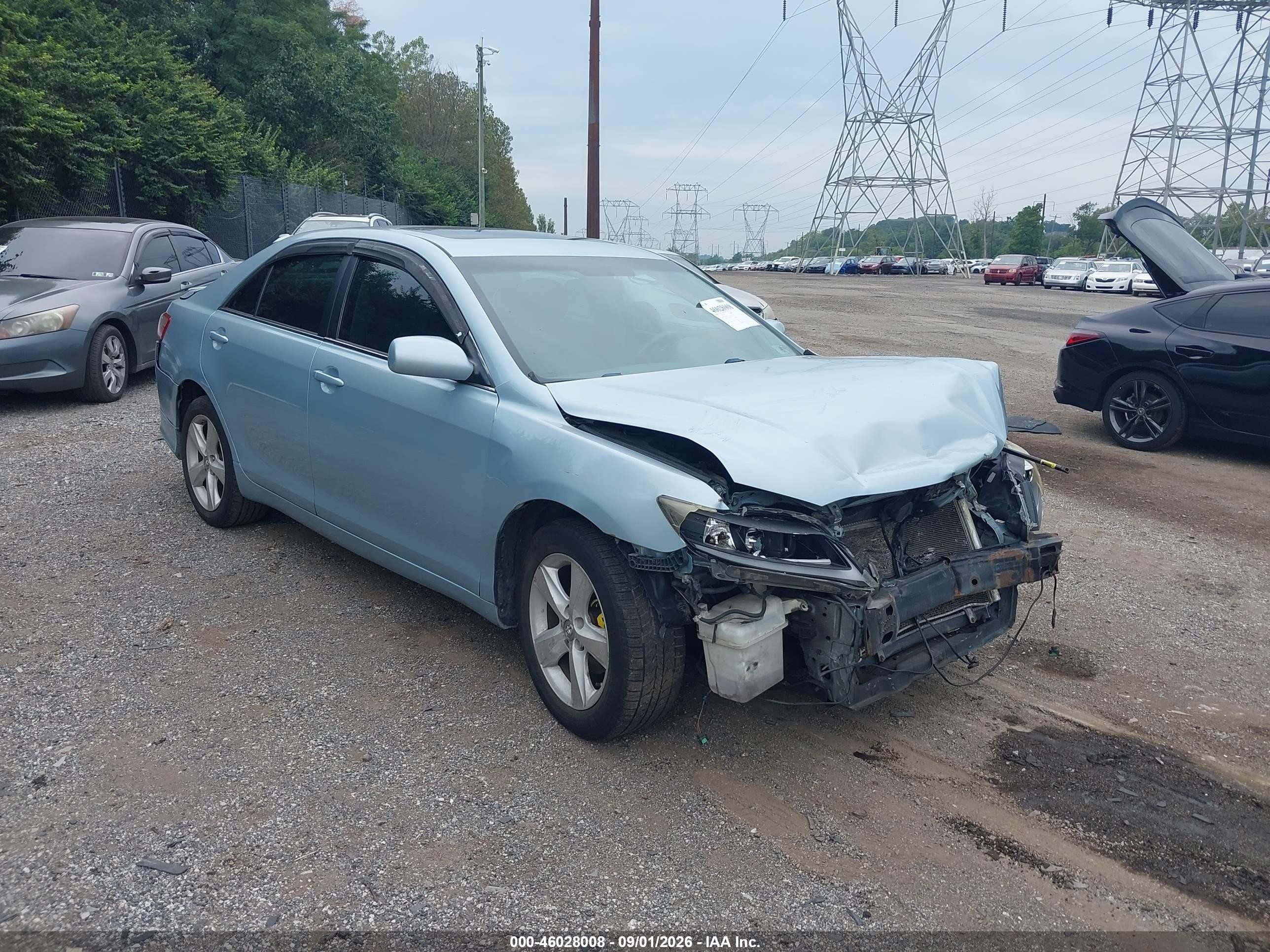 2007 Toyota Camry Le Light Blue vin: 4T1BE46K37U524574