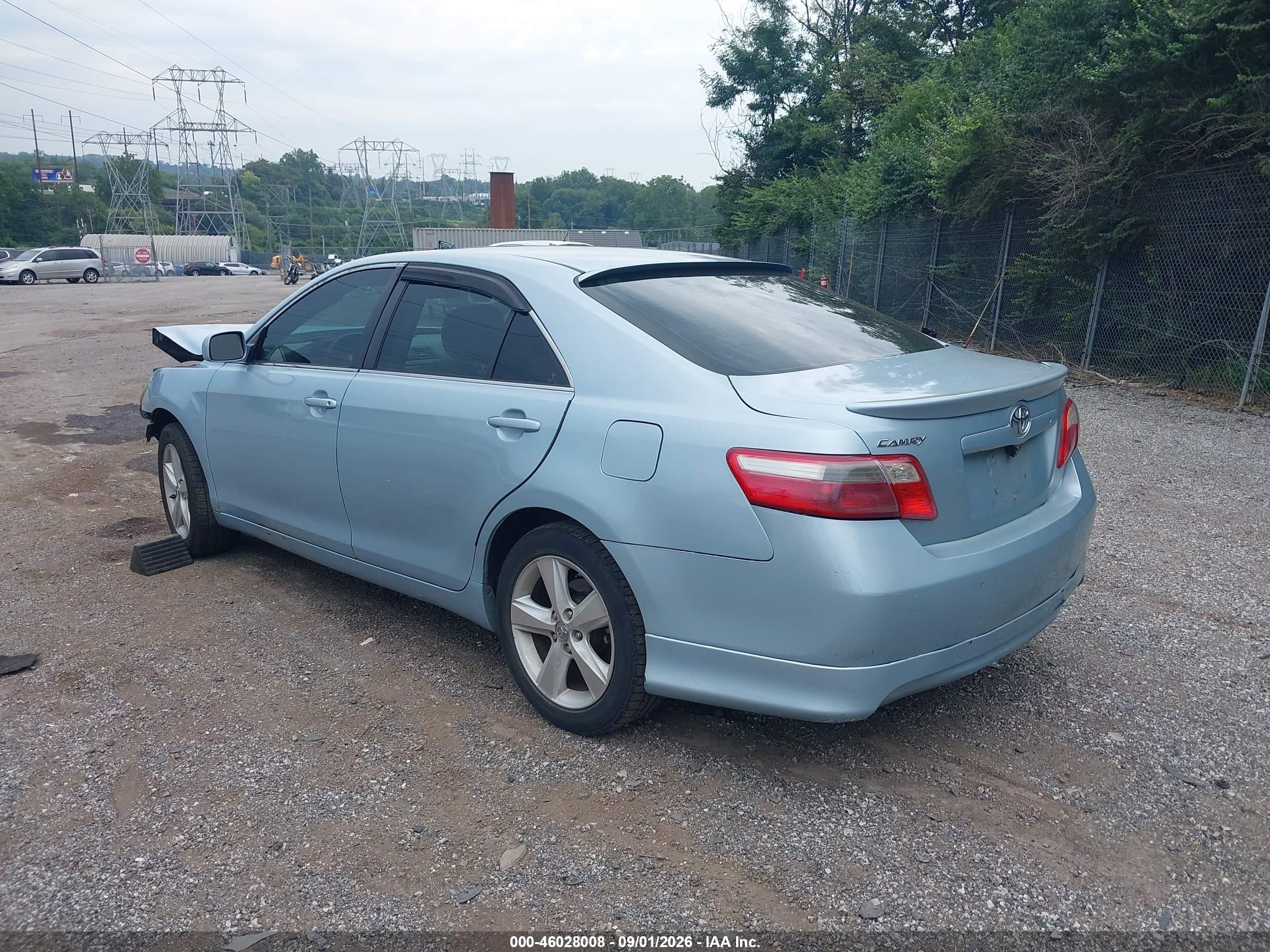 2007 Toyota Camry Le Light Blue vin: 4T1BE46K37U524574
