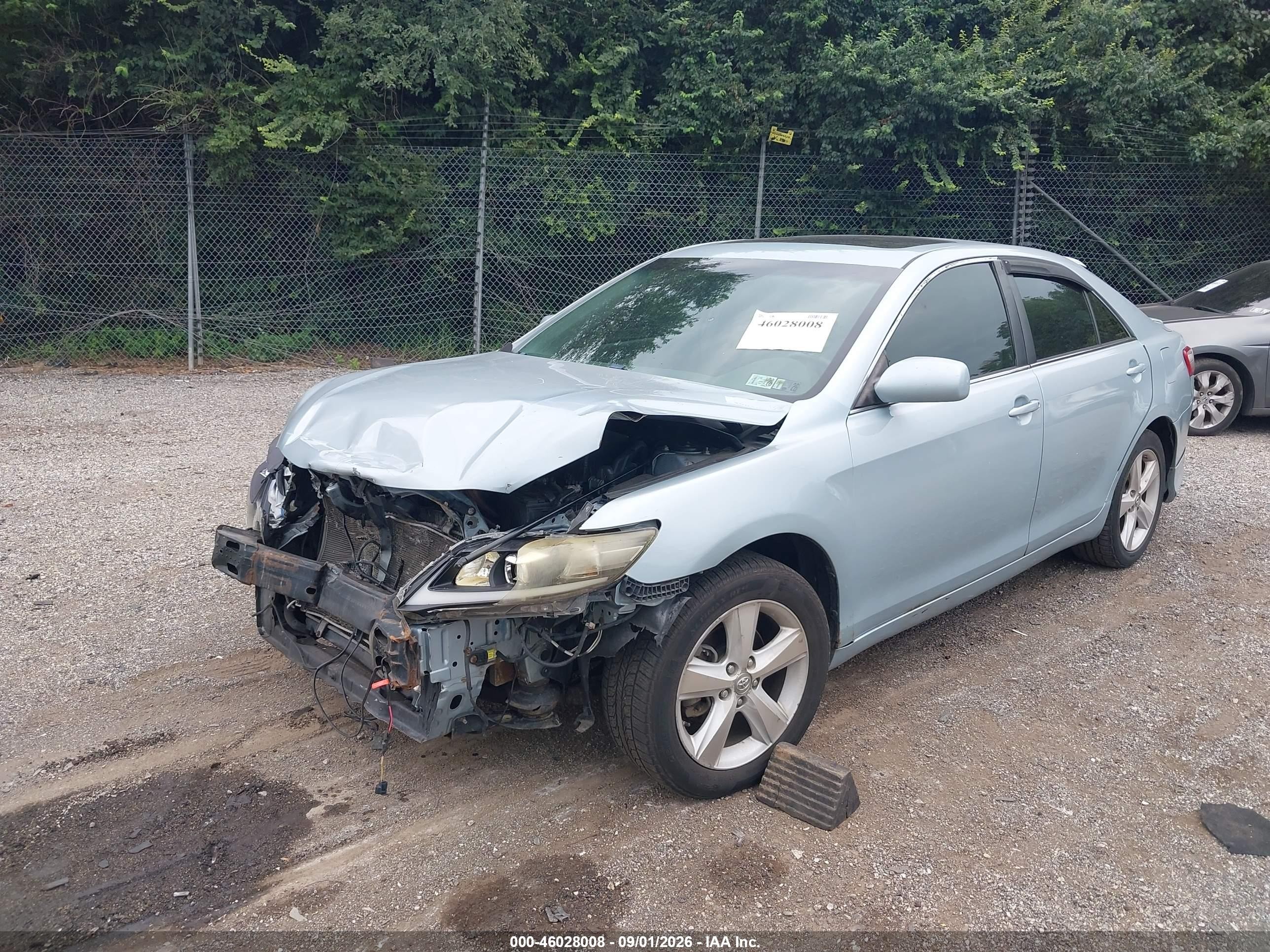 2007 Toyota Camry Le Light Blue vin: 4T1BE46K37U524574