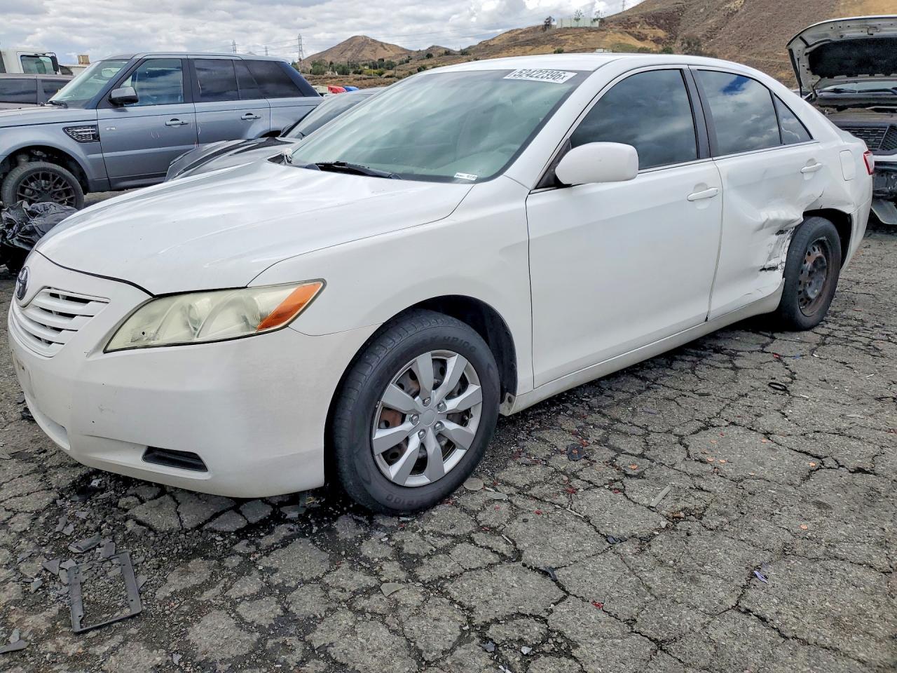 2007 Toyota Camry Le White vin: 4T1BE46K37U525904