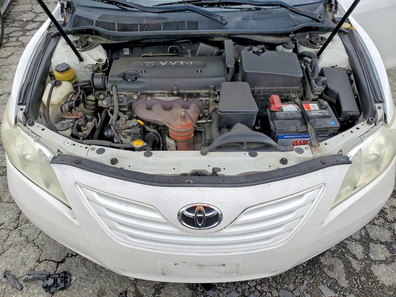 2007 Toyota Camry Le White vin: 4T1BE46K37U525904