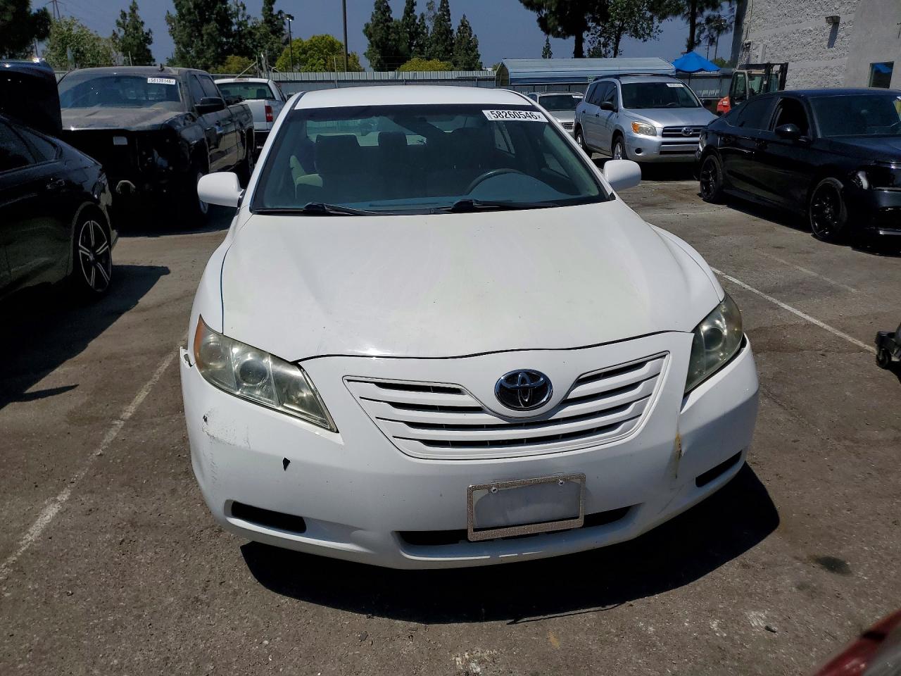 2007 Toyota Camry Le White vin: 4T1BE46K37U526664
