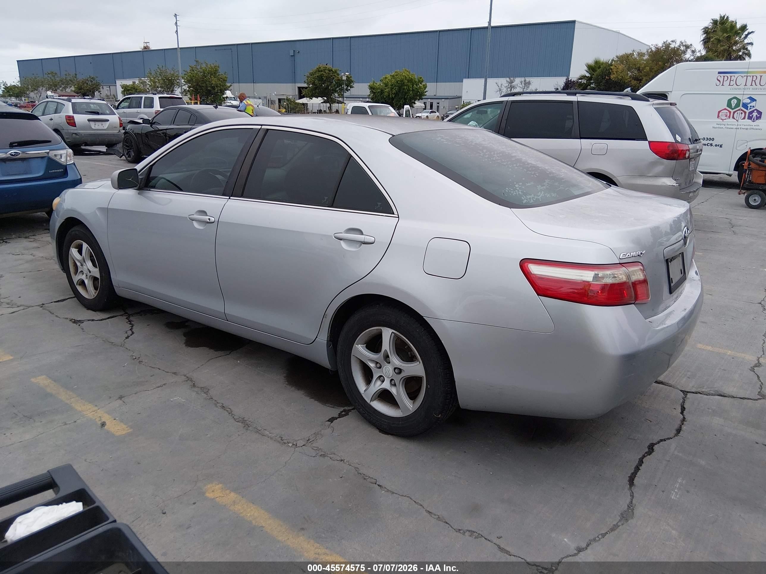 2007 Toyota Camry Le Silver vin: 4T1BE46K37U539284