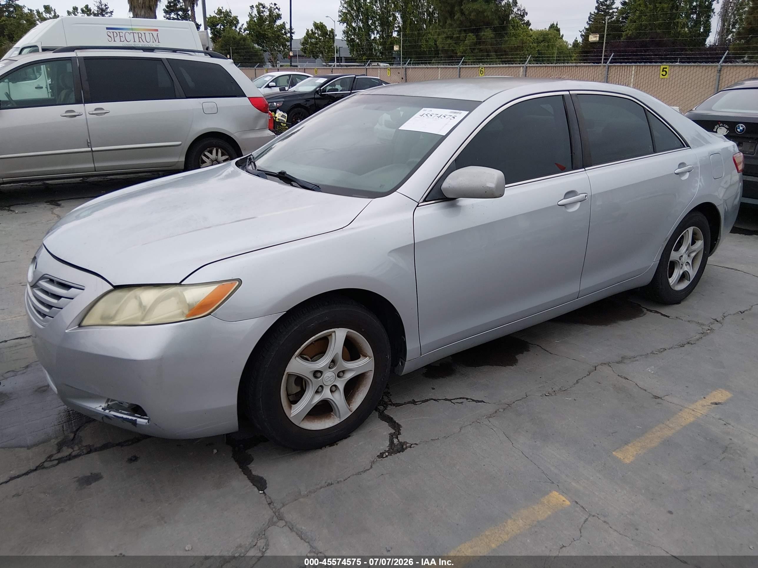 2007 Toyota Camry Le Silver vin: 4T1BE46K37U539284