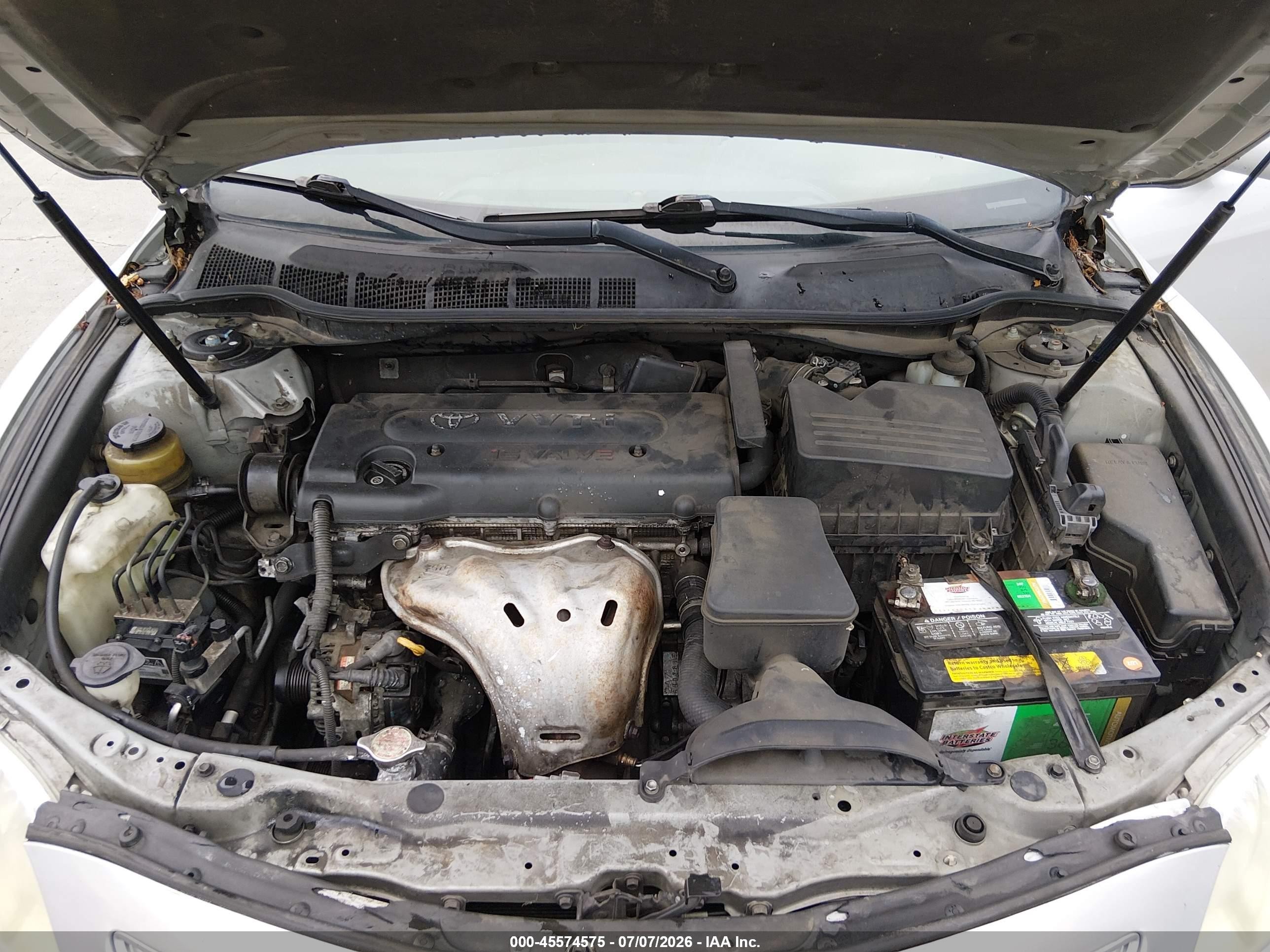 2007 Toyota Camry Le Silver vin: 4T1BE46K37U539284
