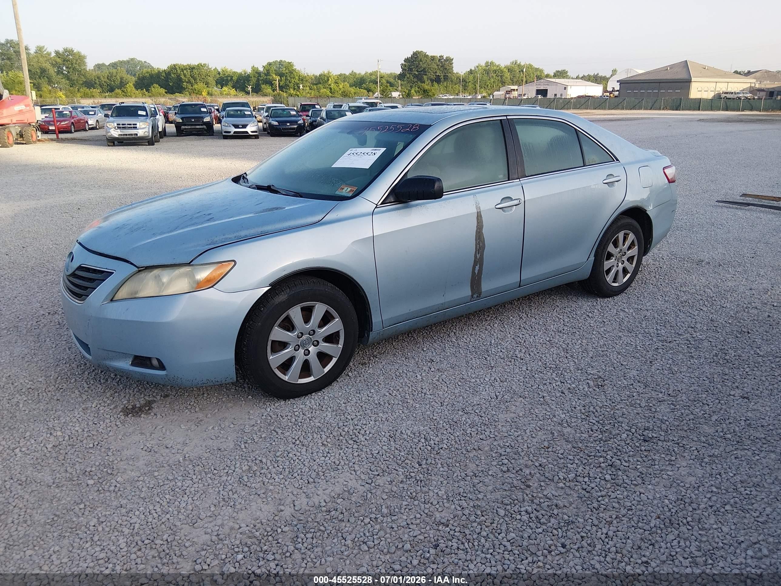 2007 Toyota Camry Xle Blue vin: 4T1BE46K37U539429