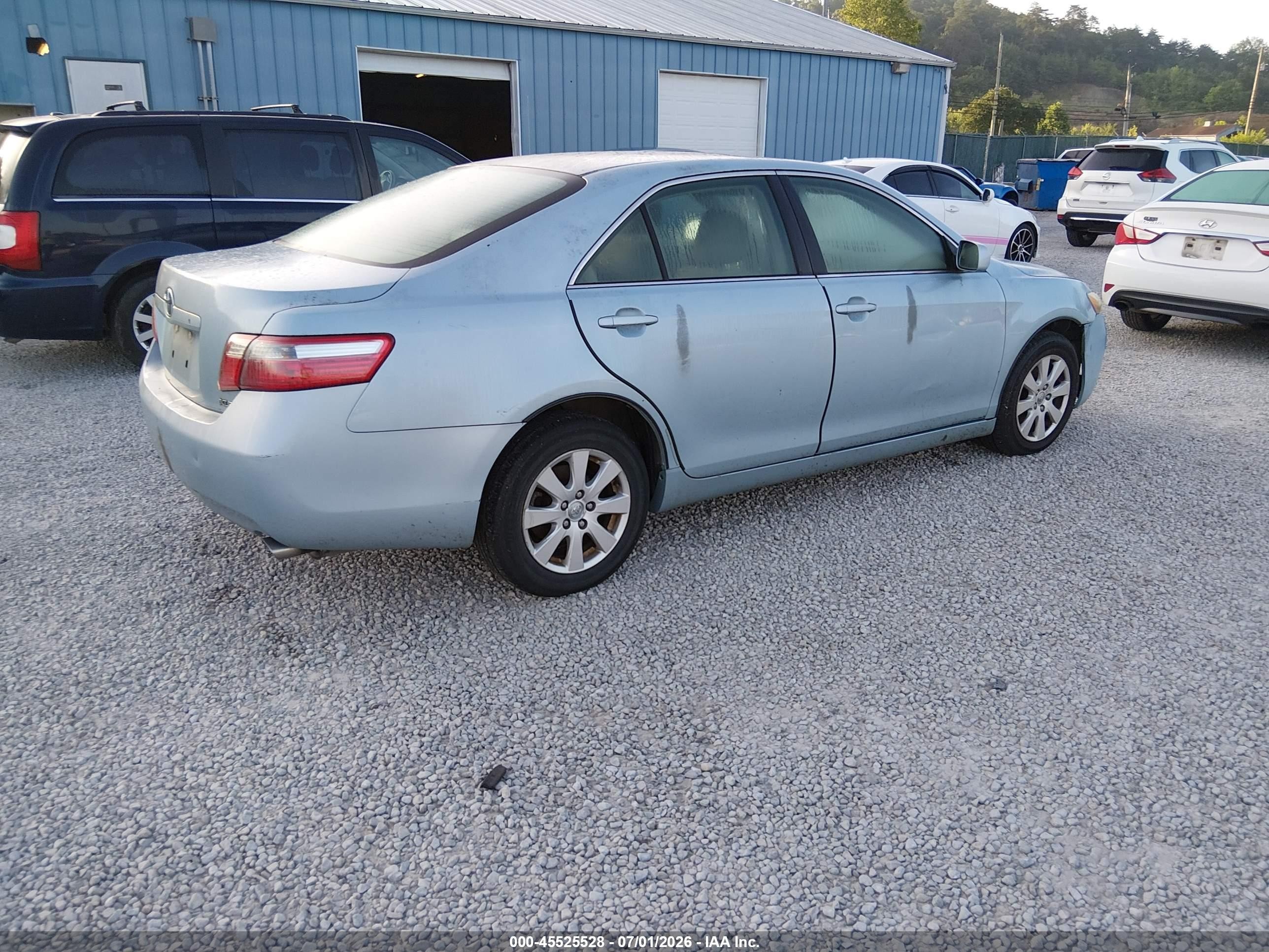 2007 Toyota Camry Xle Blue vin: 4T1BE46K37U539429