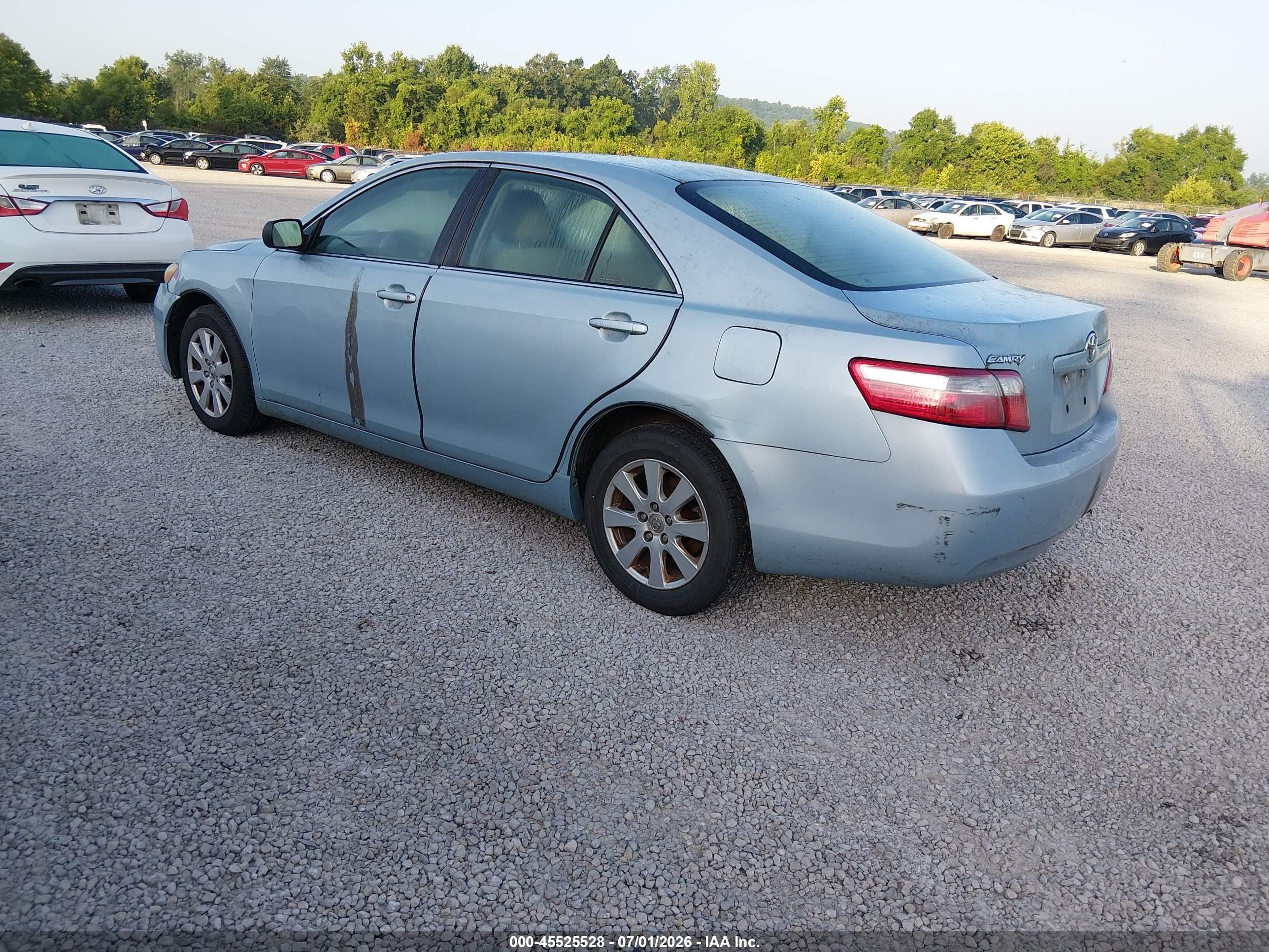 2007 Toyota Camry Xle Blue vin: 4T1BE46K37U539429