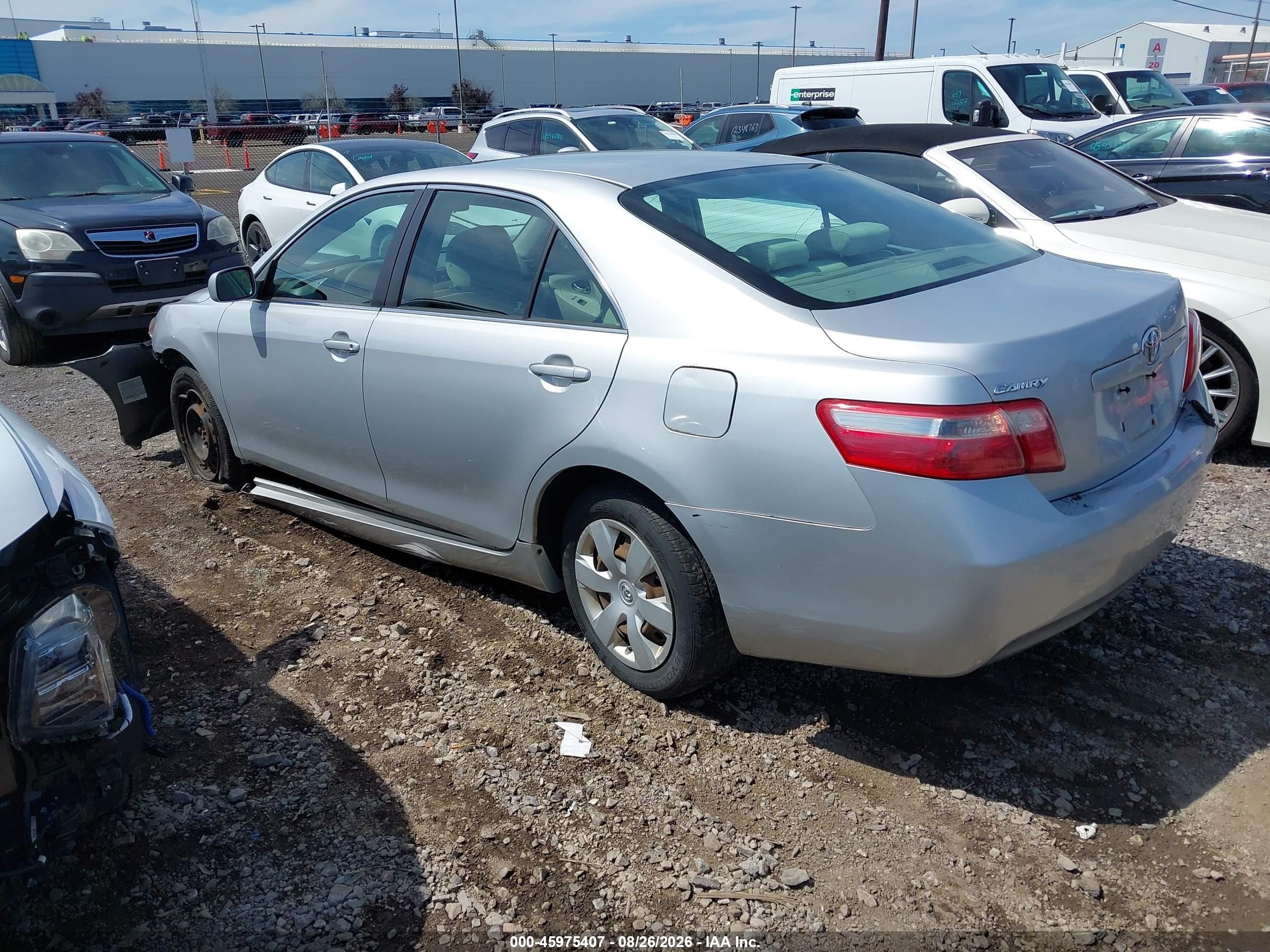 2007 Toyota Camry Le Silver vin: 4T1BE46K37U540046