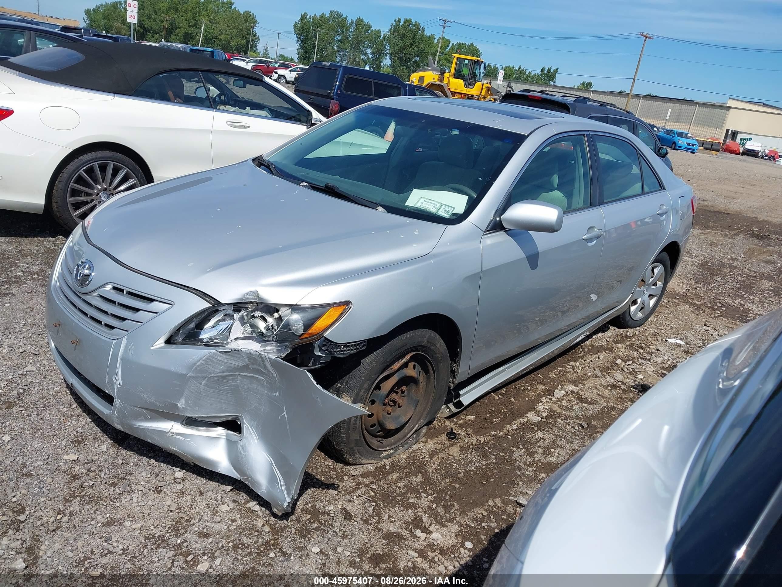 2007 Toyota Camry Le Silver vin: 4T1BE46K37U540046