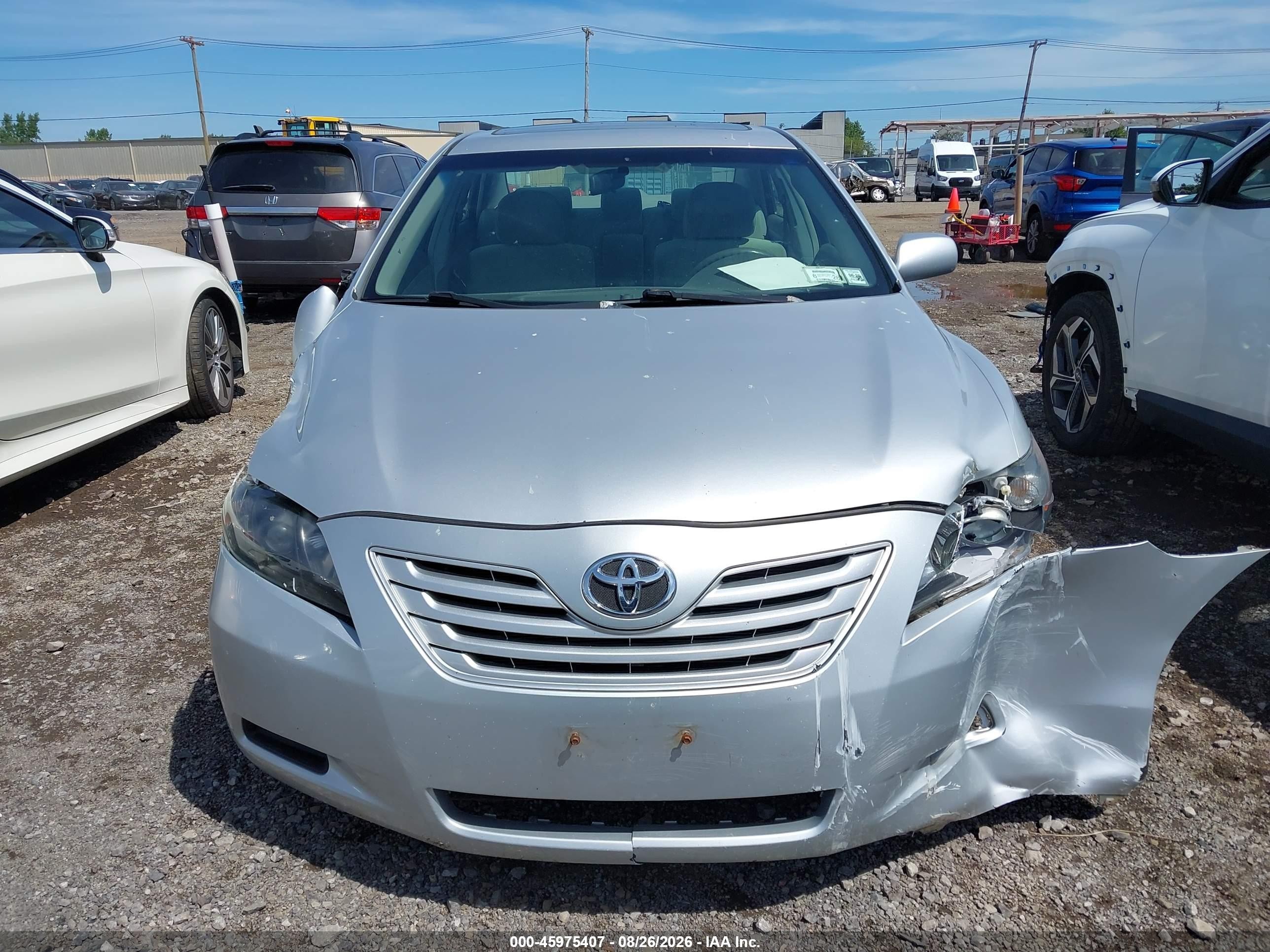 2007 Toyota Camry Le Silver vin: 4T1BE46K37U540046
