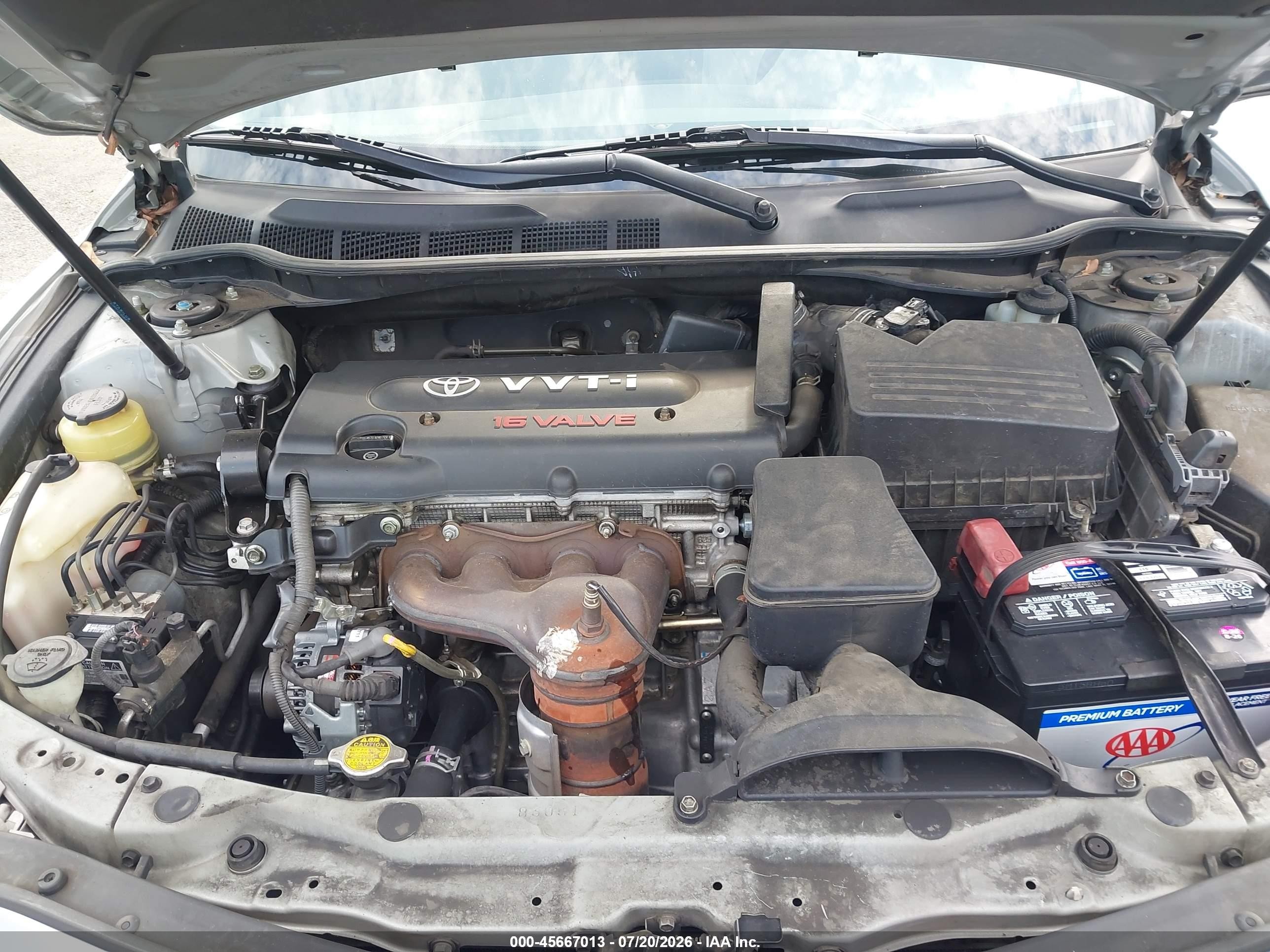 2007 Toyota Camry Le Silver vin: 4T1BE46K37U543402