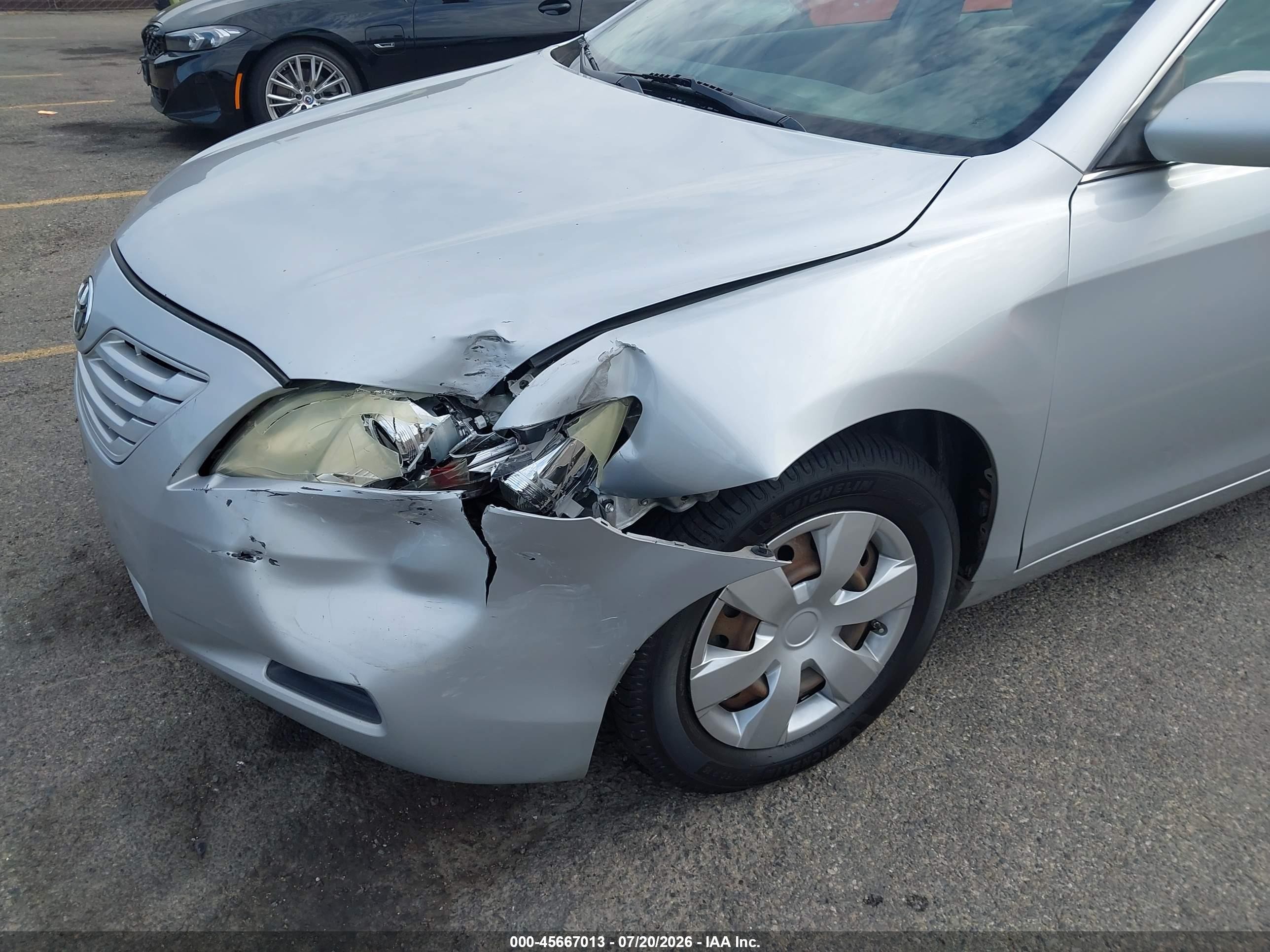 2007 Toyota Camry Le Silver vin: 4T1BE46K37U543402