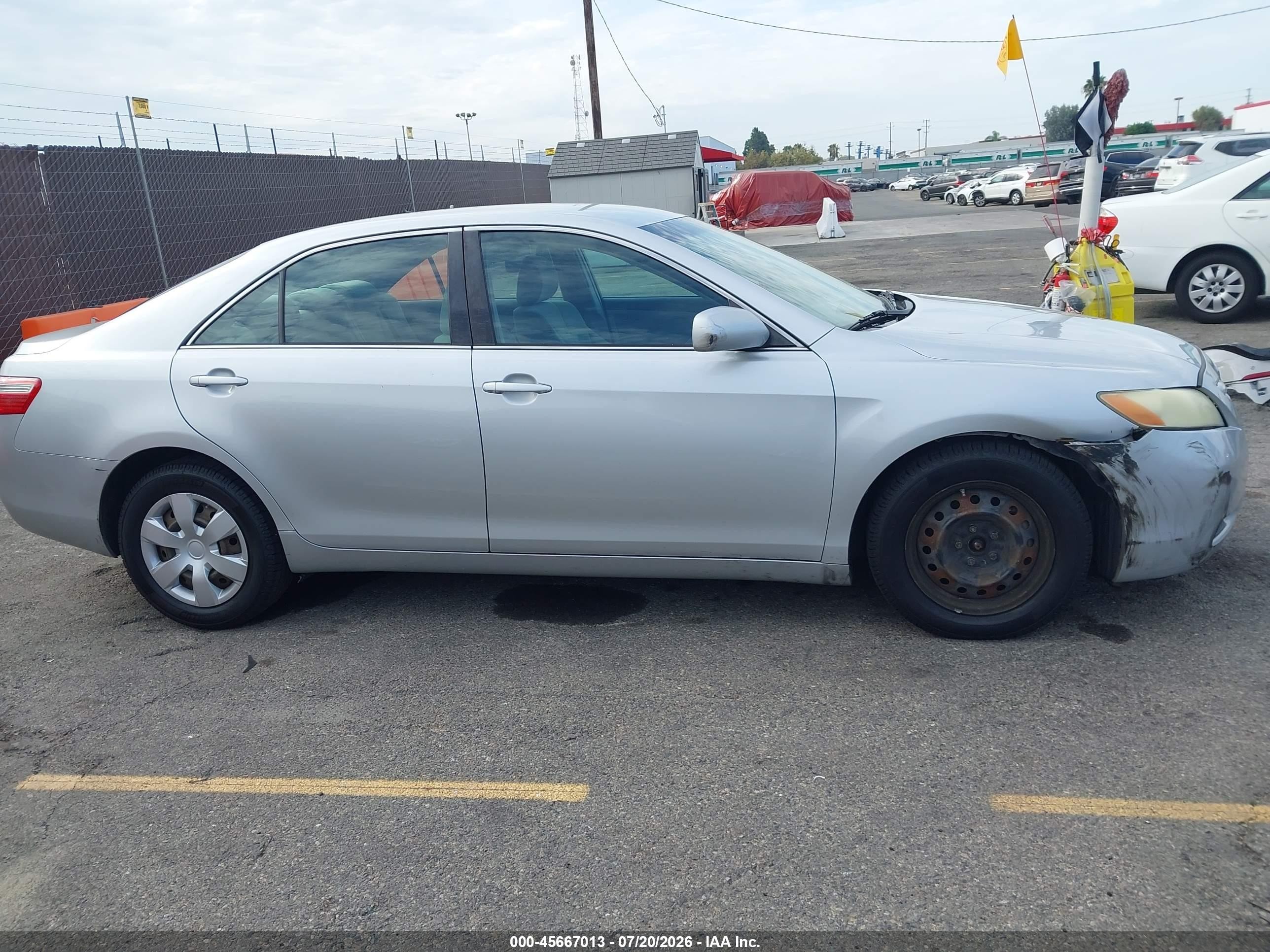 2007 Toyota Camry Le Silver vin: 4T1BE46K37U543402