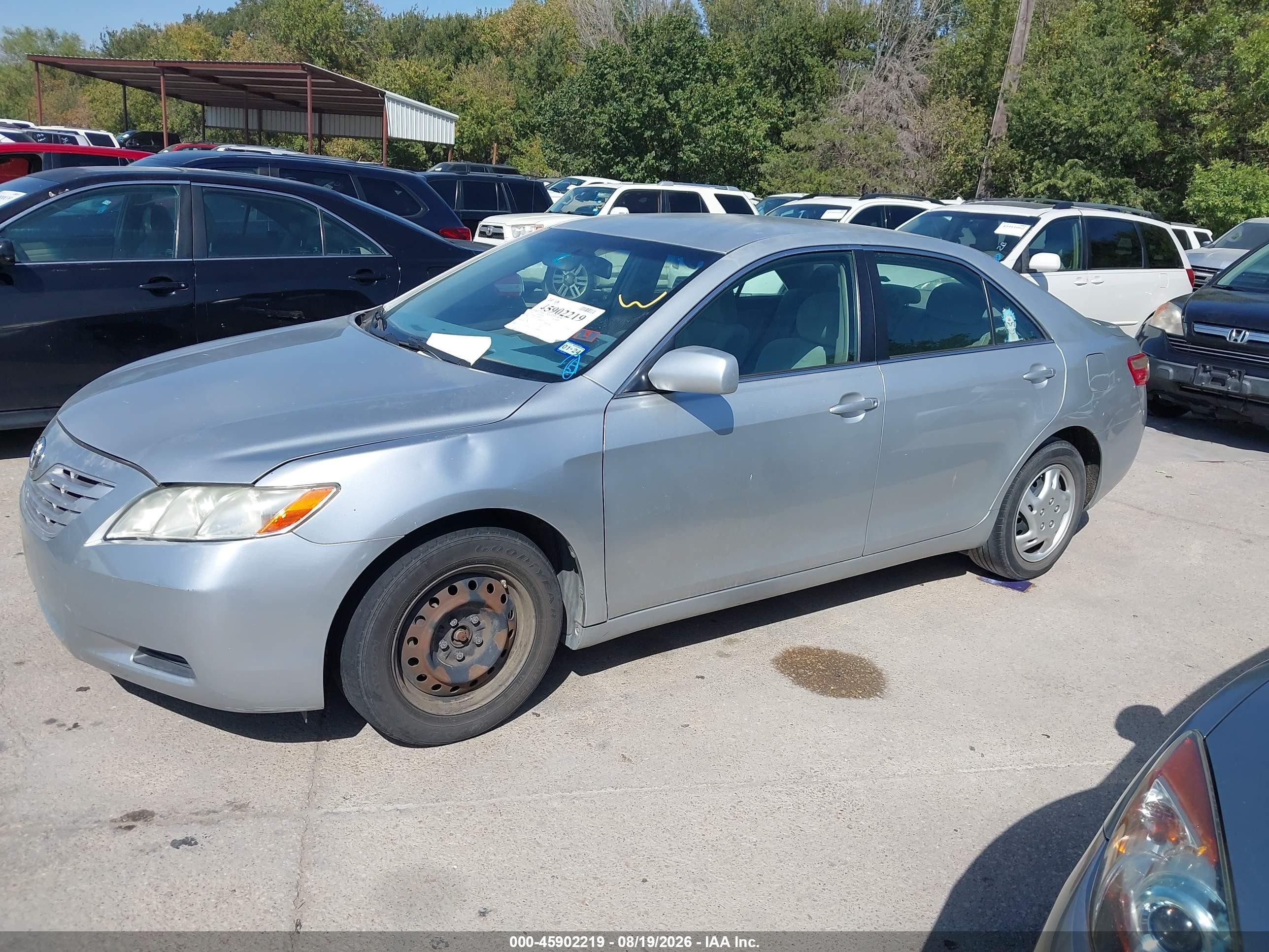 2007 Toyota Camry Le Silver vin: 4T1BE46K37U562614
