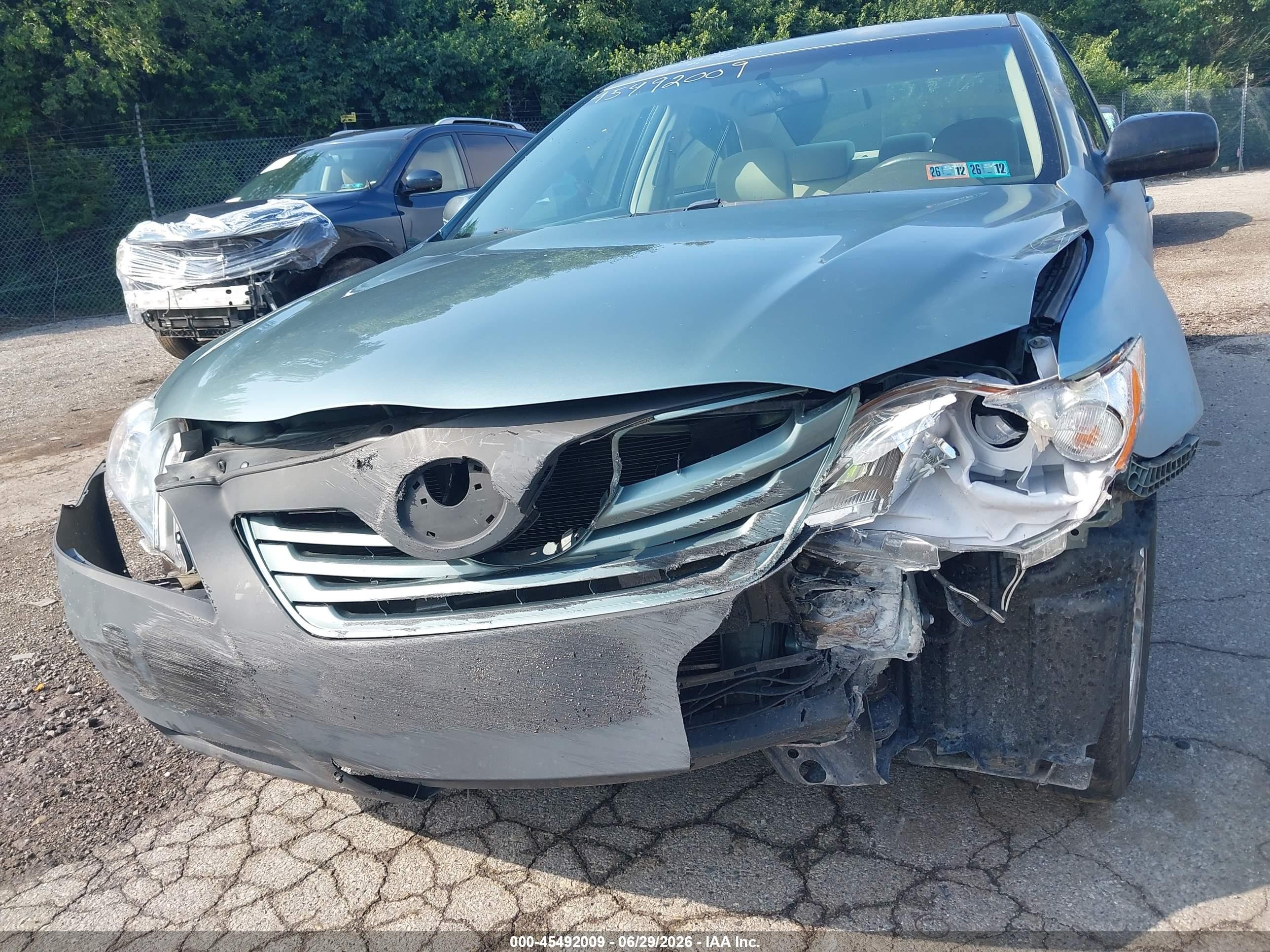 2007 Toyota Camry Le Green vin: 4T1BE46K37U563097