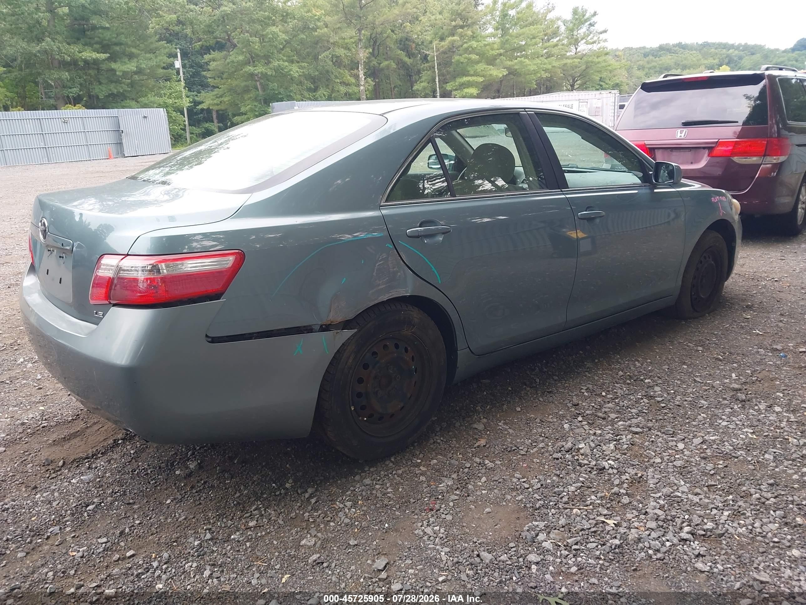 2007 Toyota Camry Le Light Blue vin: 4T1BE46K37U572365