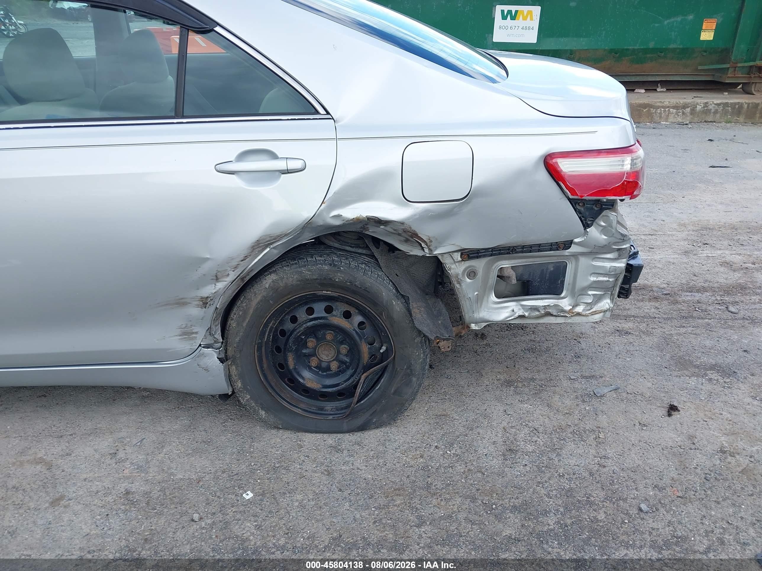2007 Toyota Camry Le Silver vin: 4T1BE46K37U584192