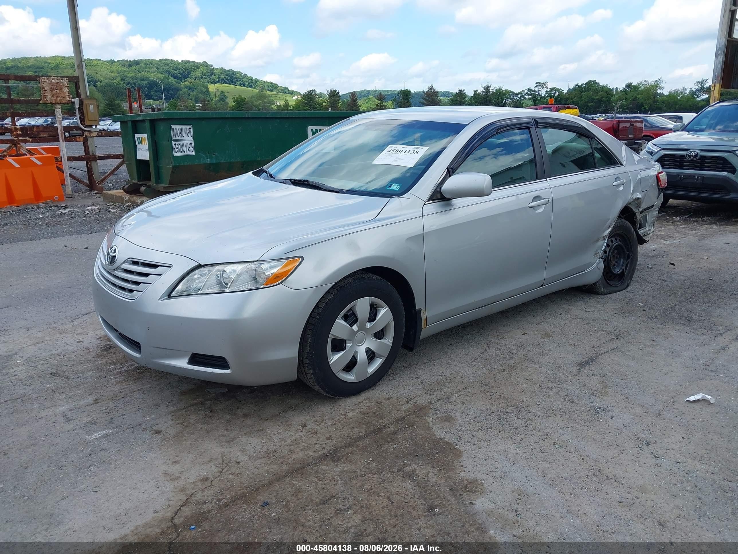 2007 Toyota Camry Le Silver vin: 4T1BE46K37U584192