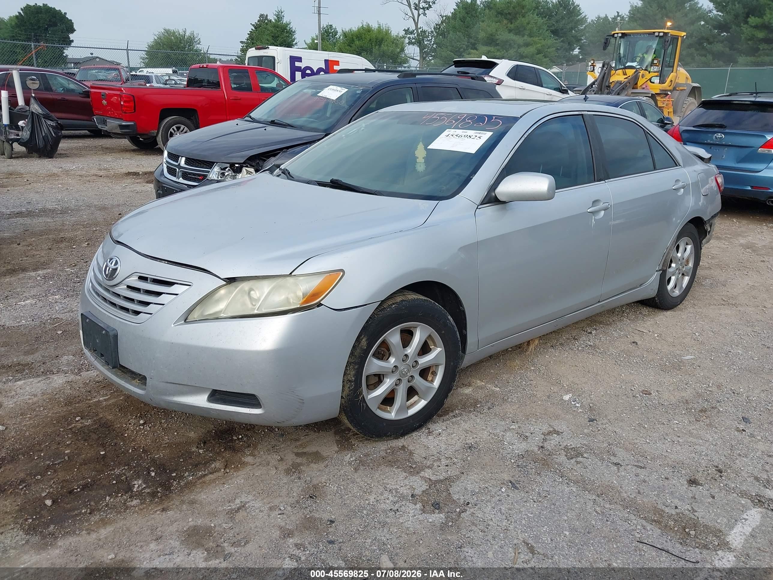 2007 Toyota Camry Le Silver vin: 4T1BE46K37U598836