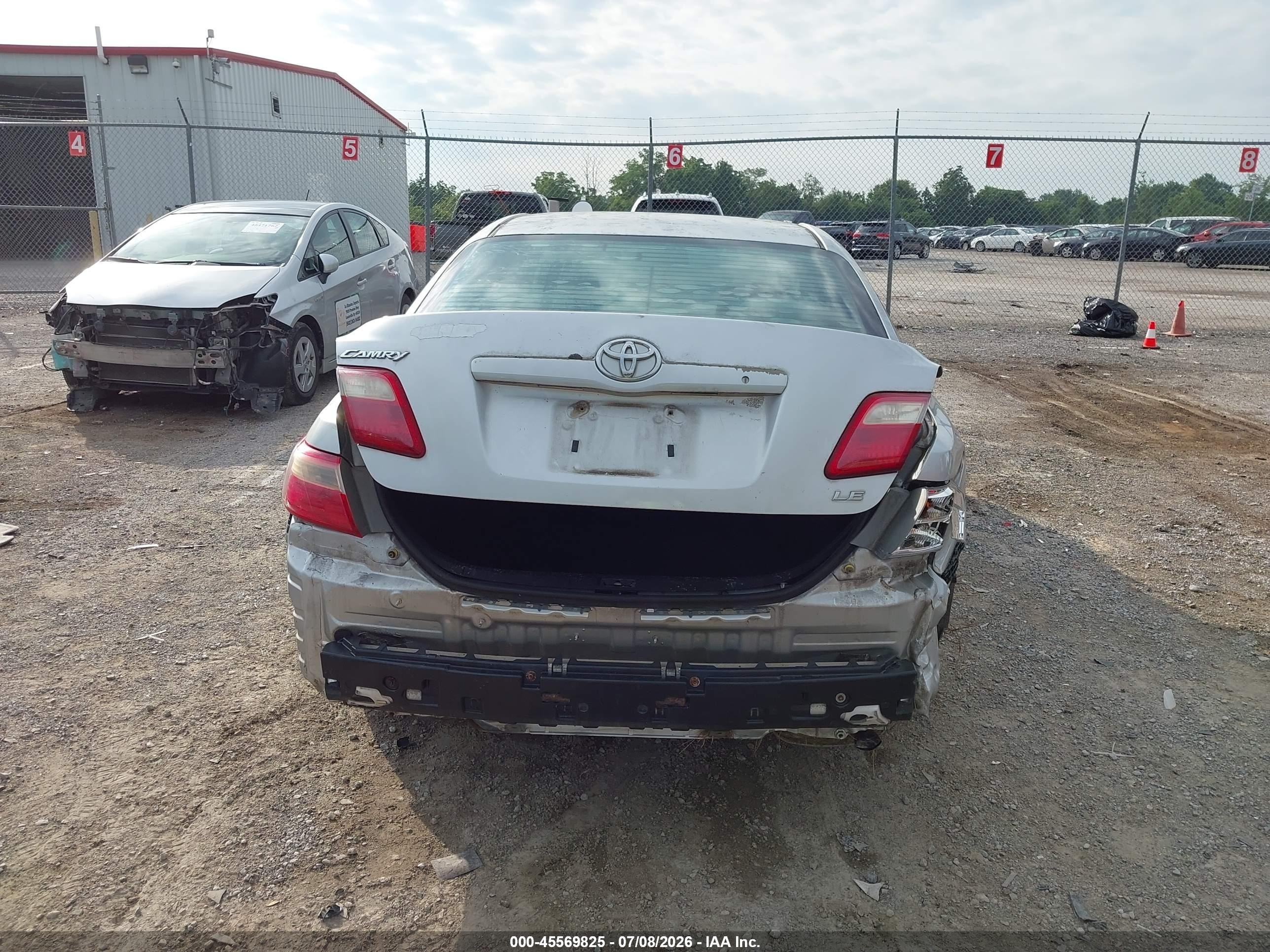 2007 Toyota Camry Le Silver vin: 4T1BE46K37U598836
