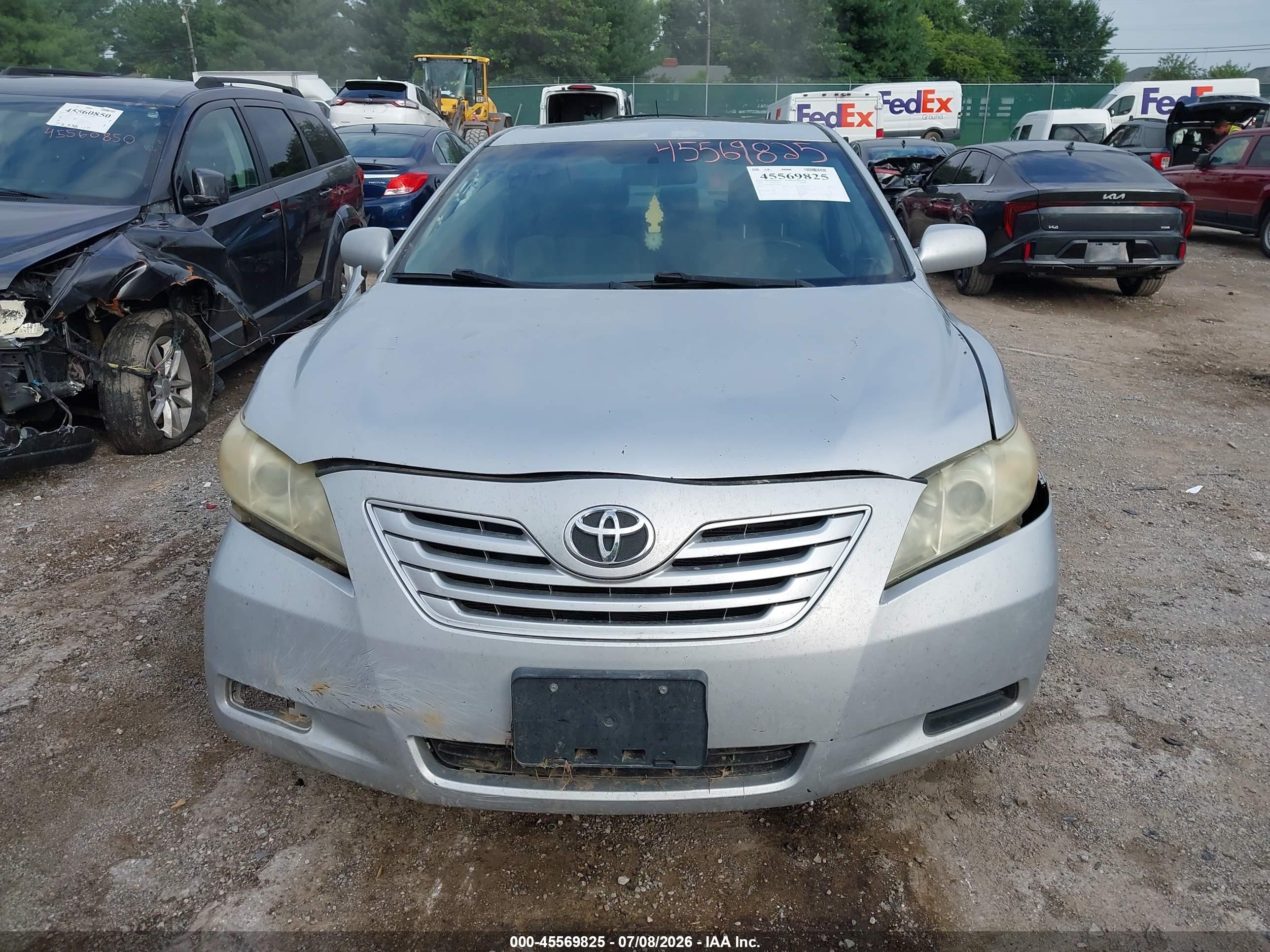 2007 Toyota Camry Le Silver vin: 4T1BE46K37U598836