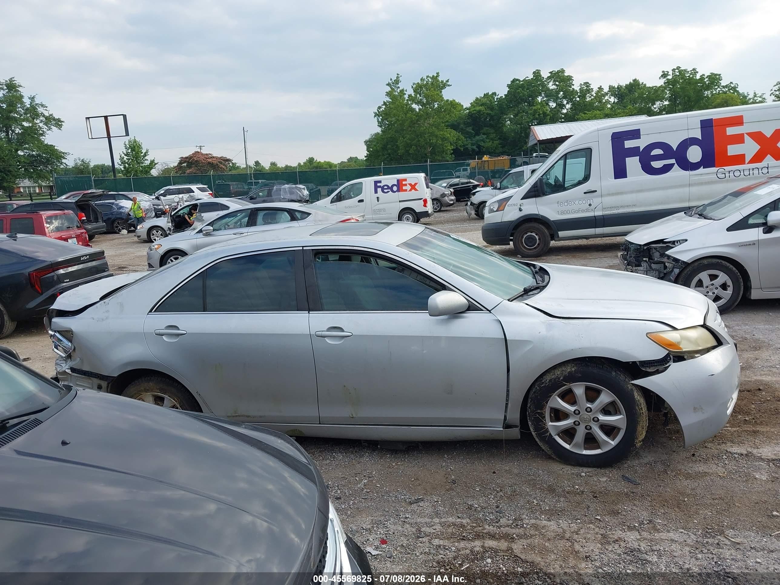 2007 Toyota Camry Le Silver vin: 4T1BE46K37U598836