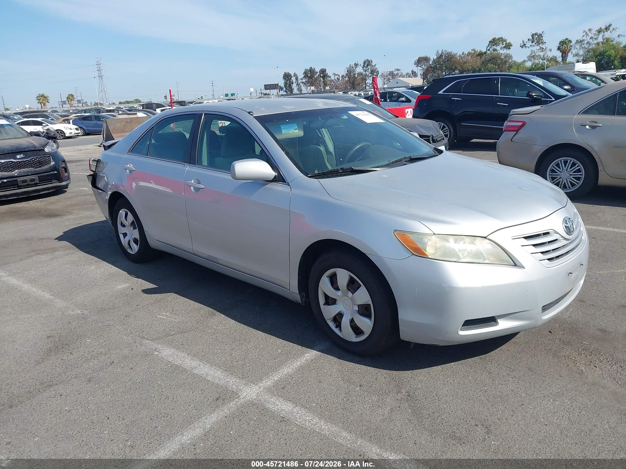 2007 Toyota Camry Le Silver vin: 4T1BE46K37U601573