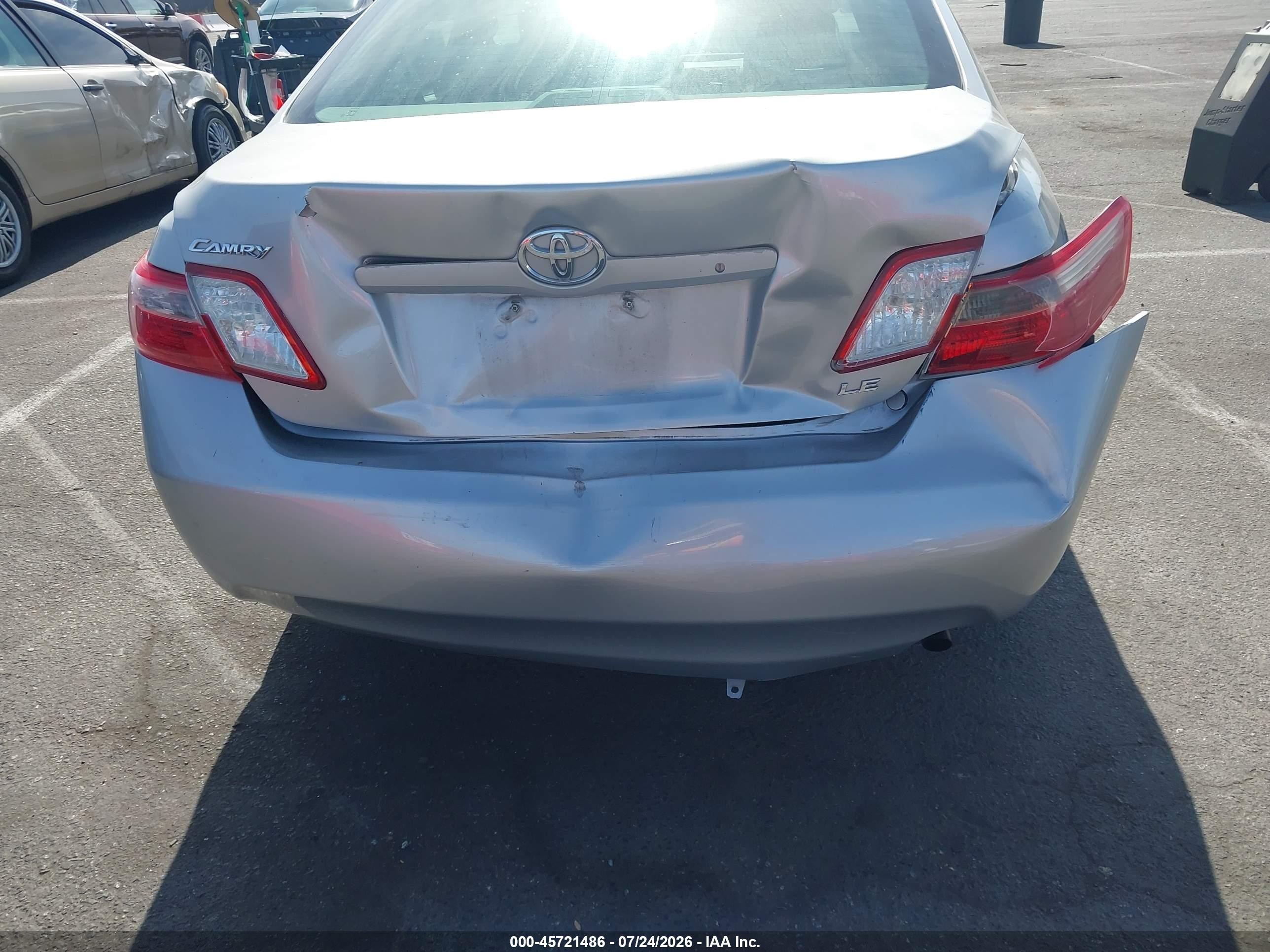 2007 Toyota Camry Le Silver vin: 4T1BE46K37U601573