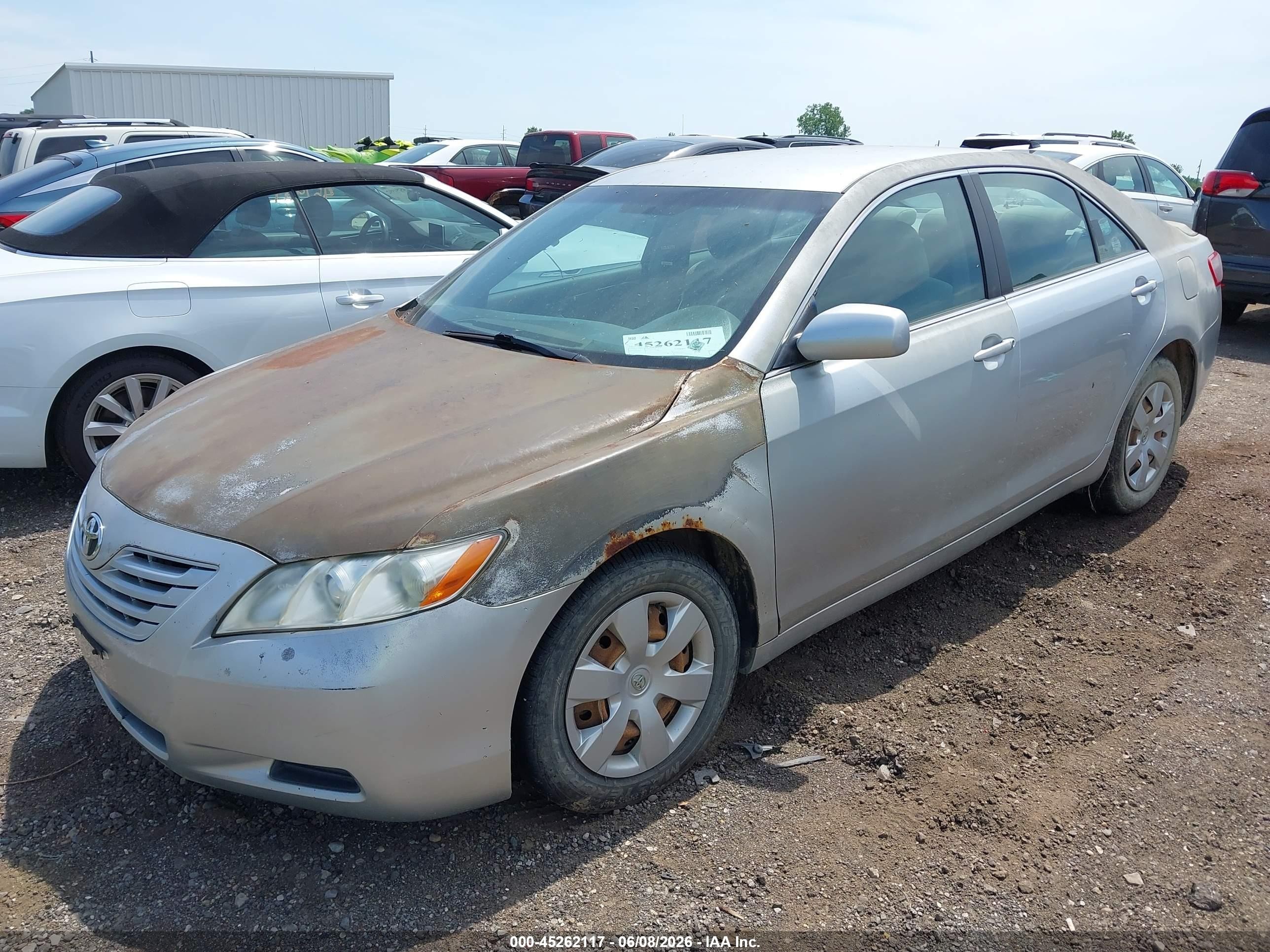 2007 Toyota Camry Le Silver vin: 4T1BE46K37U627445