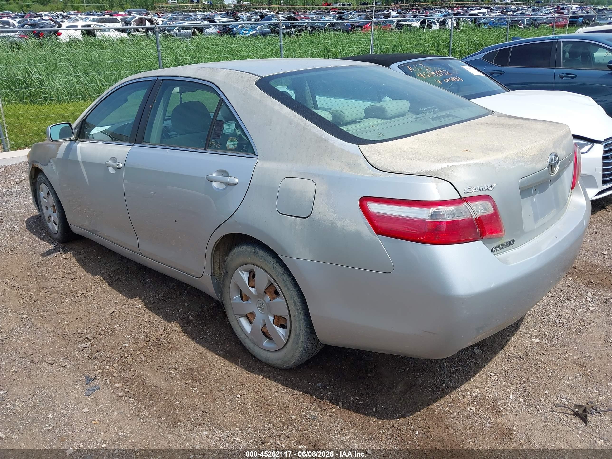 2007 Toyota Camry Le Silver vin: 4T1BE46K37U627445