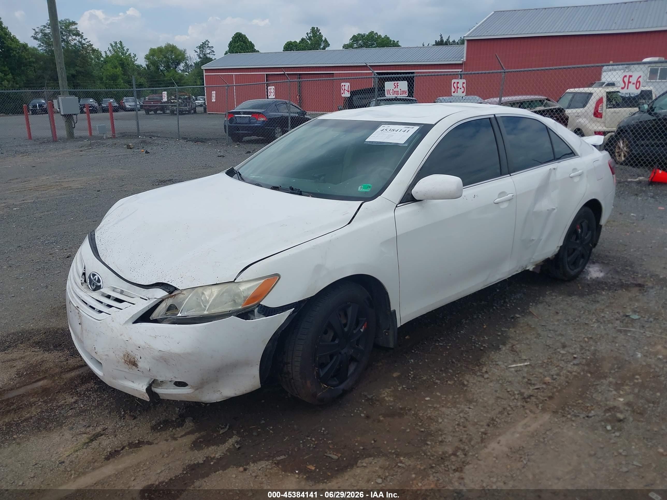 2007 Toyota Camry Le White vin: 4T1BE46K37U629731