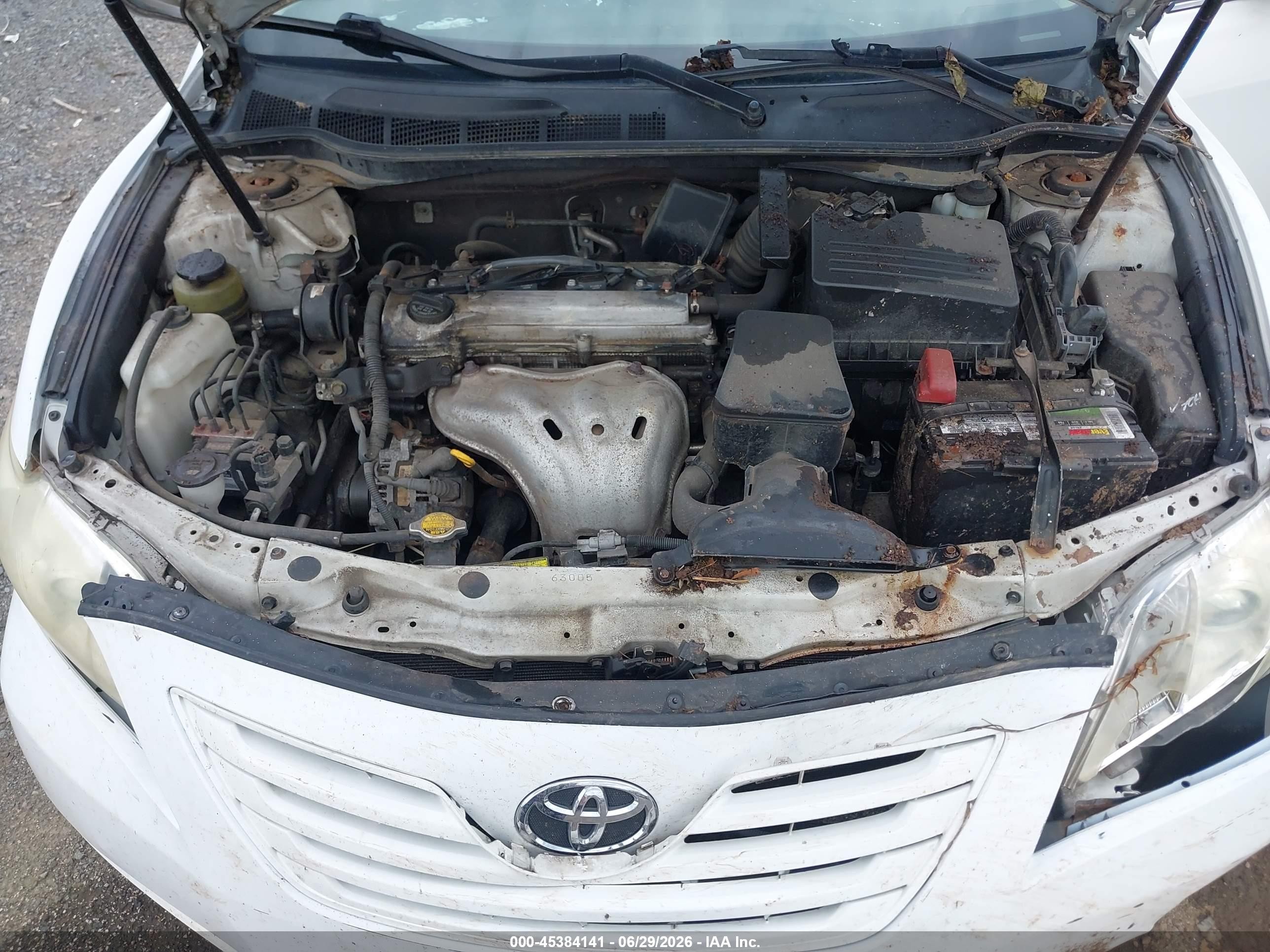 2007 Toyota Camry Le White vin: 4T1BE46K37U629731