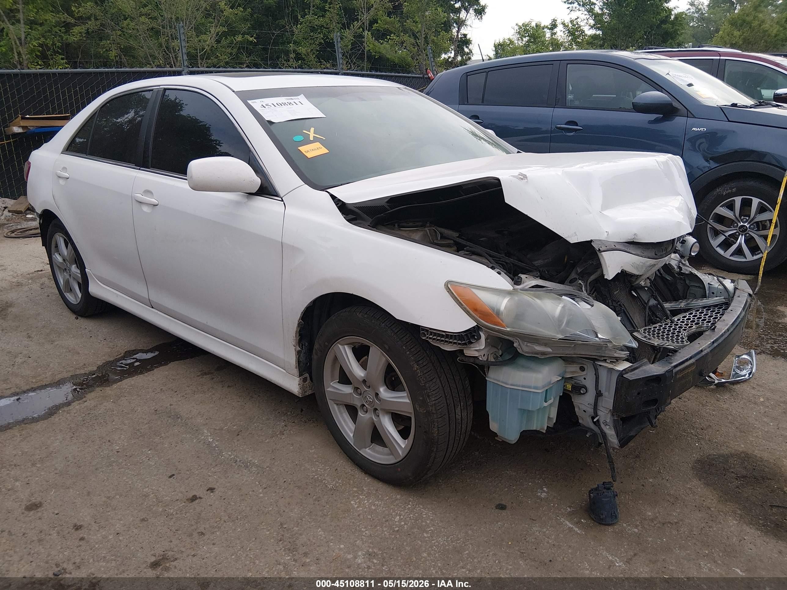 2007 Toyota Camry Se White vin: 4T1BE46K37U666066