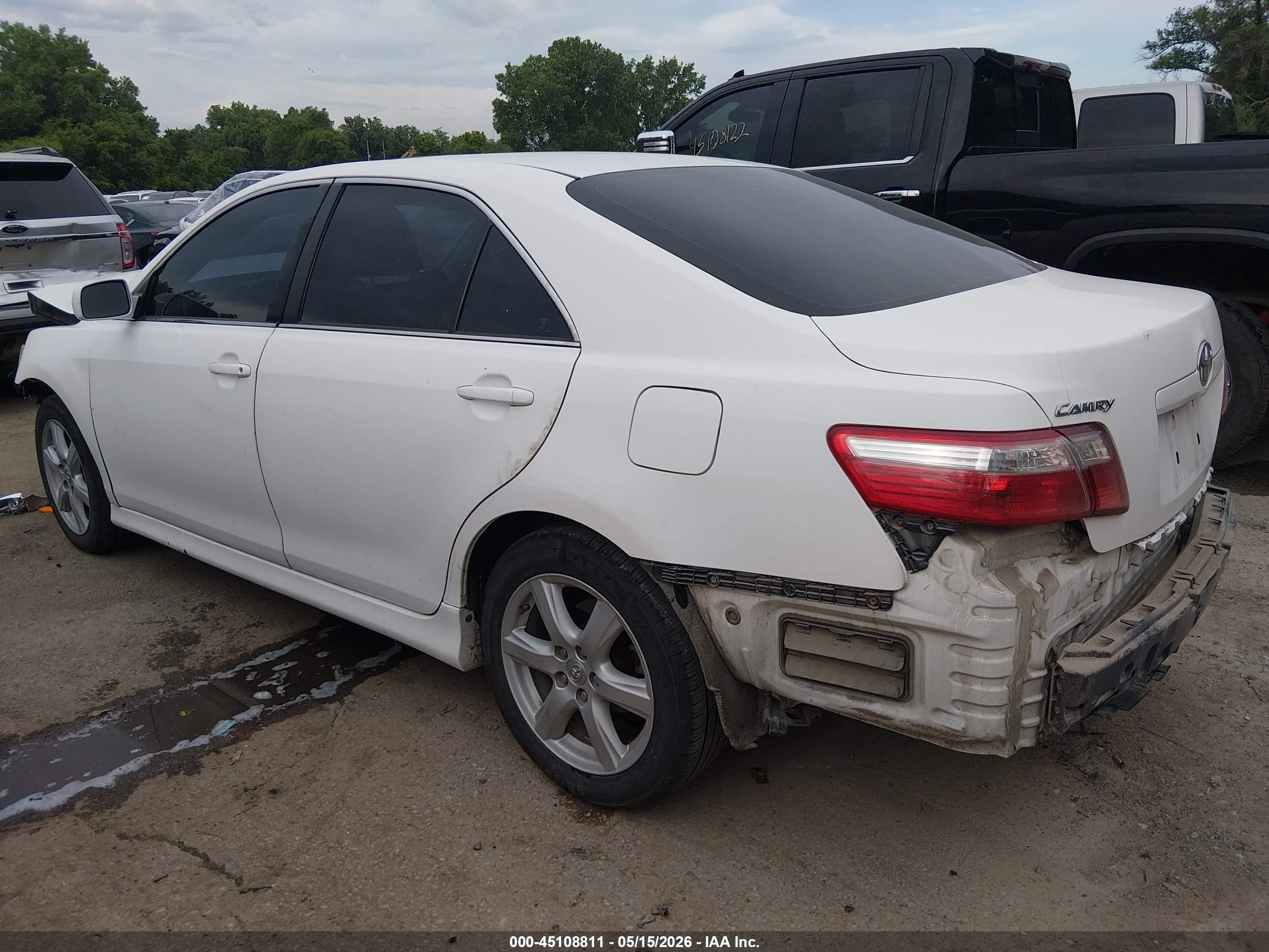 2007 Toyota Camry Se White vin: 4T1BE46K37U666066