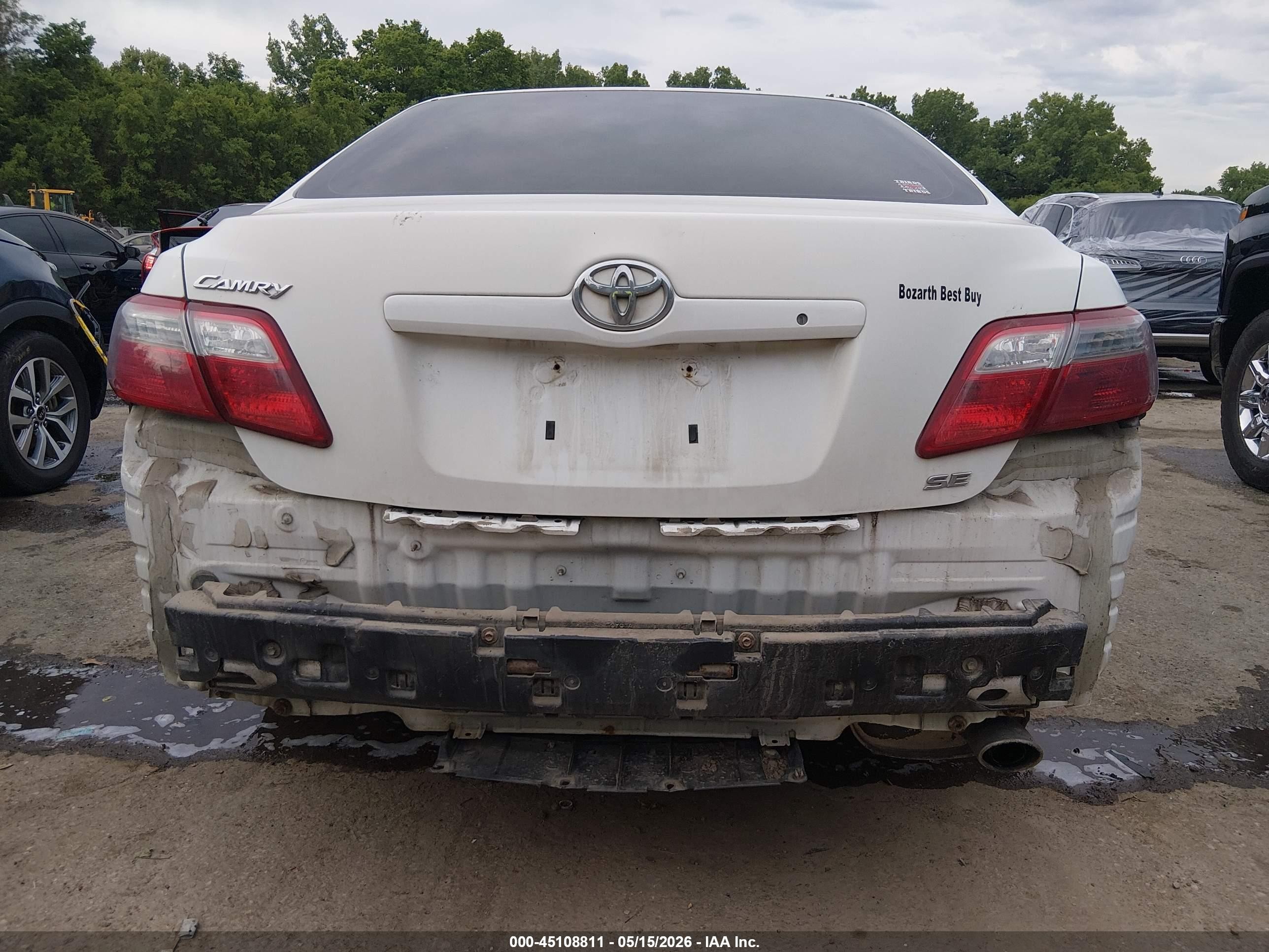 2007 Toyota Camry Se White vin: 4T1BE46K37U666066