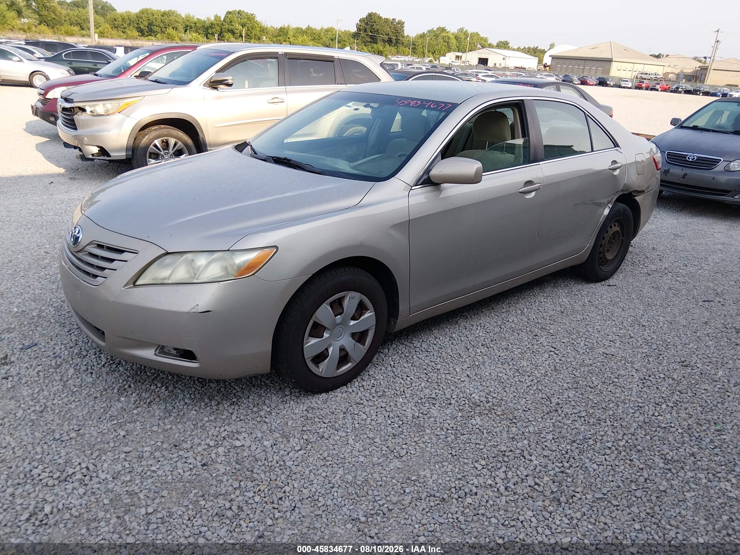 2007 Toyota Camry Le Серый vin: 4T1BE46K37U666584