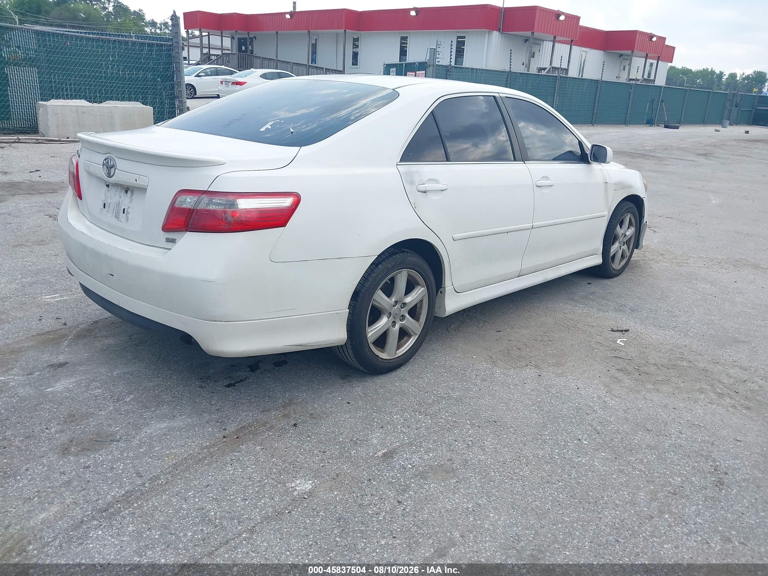 2007 Toyota Camry Se White vin: 4T1BE46K37U671087